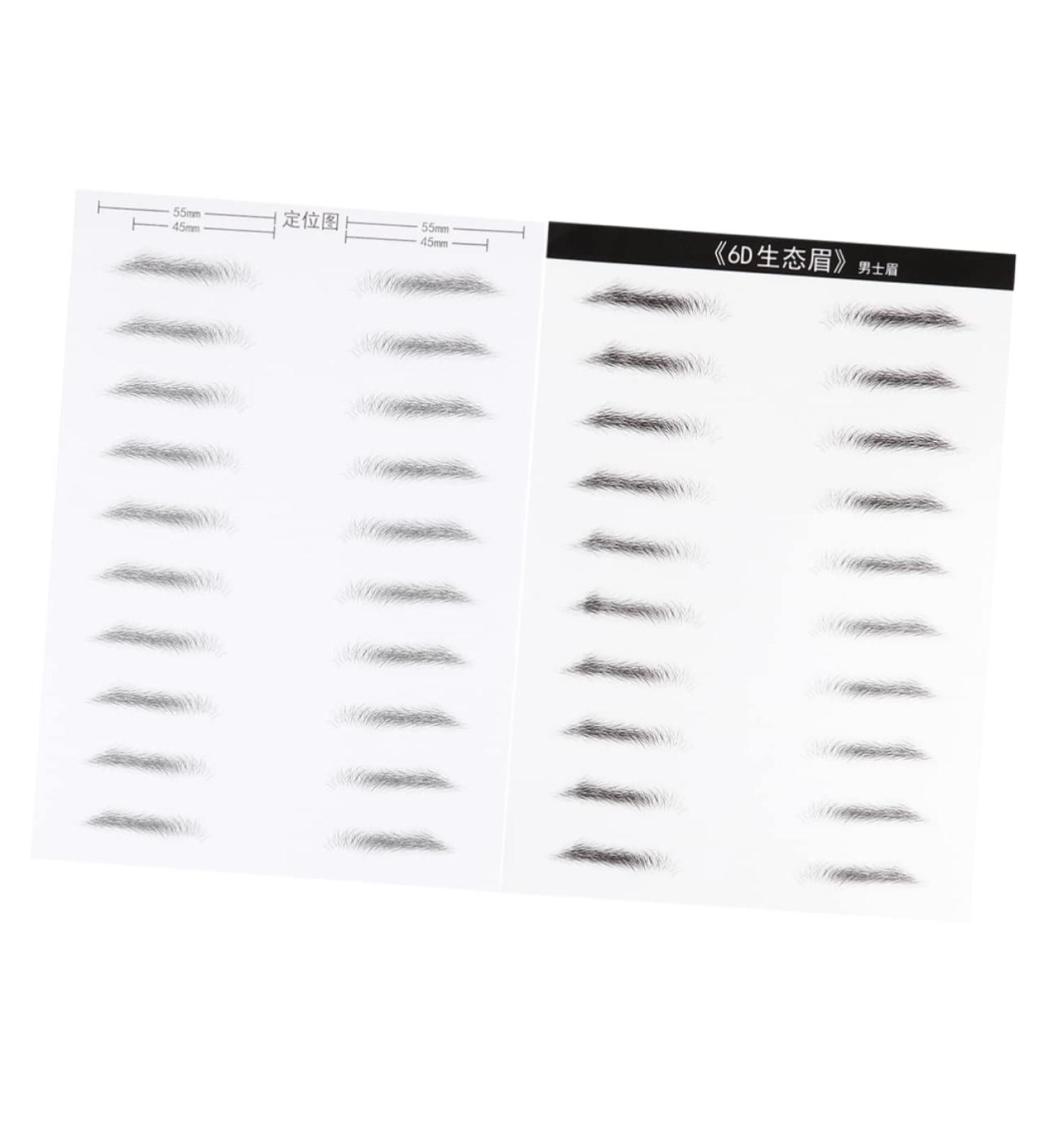 AUTSUPPL 2 Pairs Makeup Tools 4d Sticker Eyebrows Brow Kit Eye Brow Pencil Clear Black - Buy Online on GoSupps.com