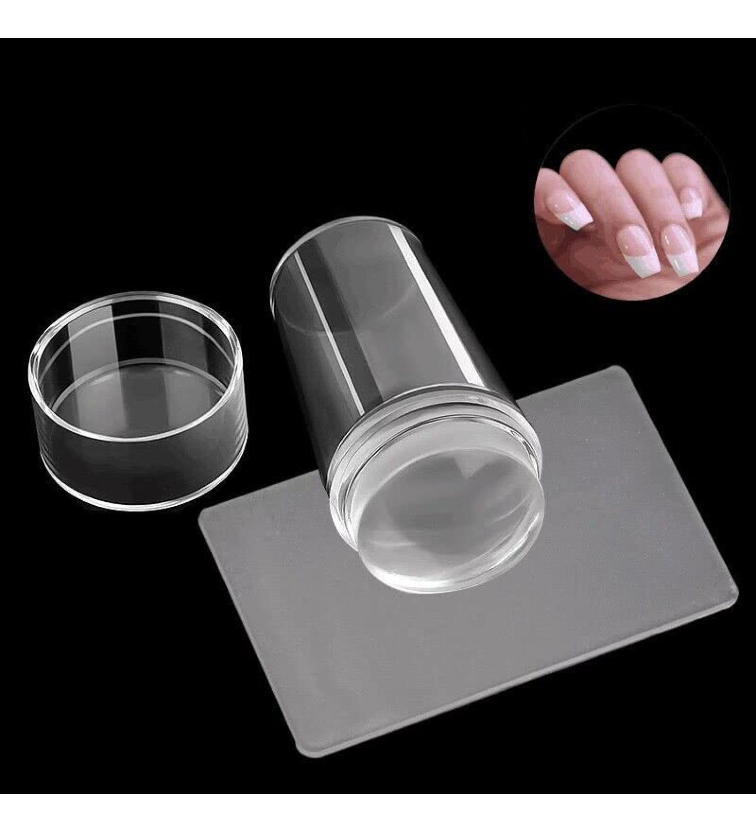 zalati Nail Art Stamper Silicone Nail Transfer Stamp for DIY French Style - Transparent - Buy Online on GoSupps.com