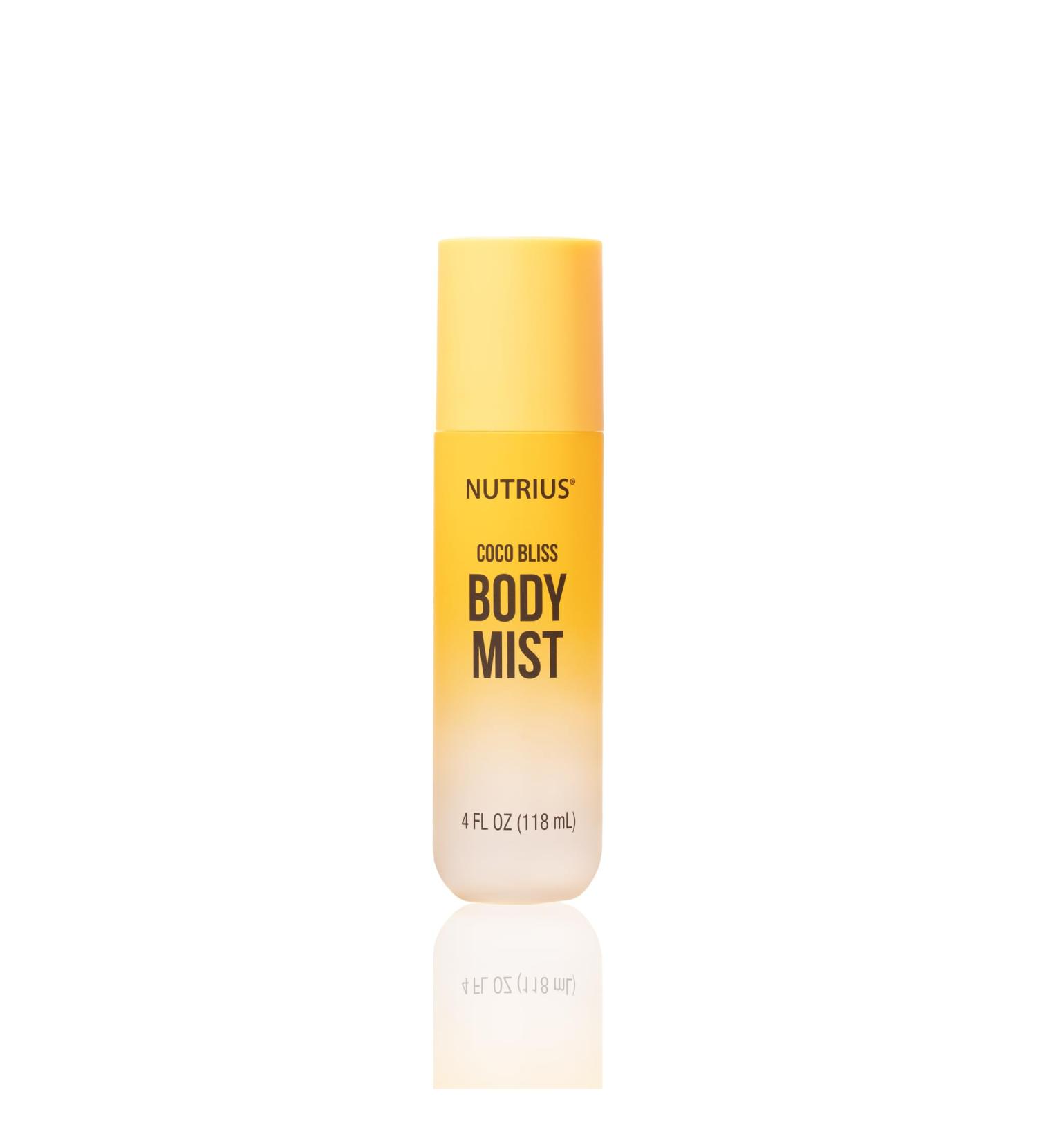 Nutrius Body Mist - Coco Bliss 4 FL OZ - Invigorating and Natural Daily Fragrance - Buy Online on GoSupps.com