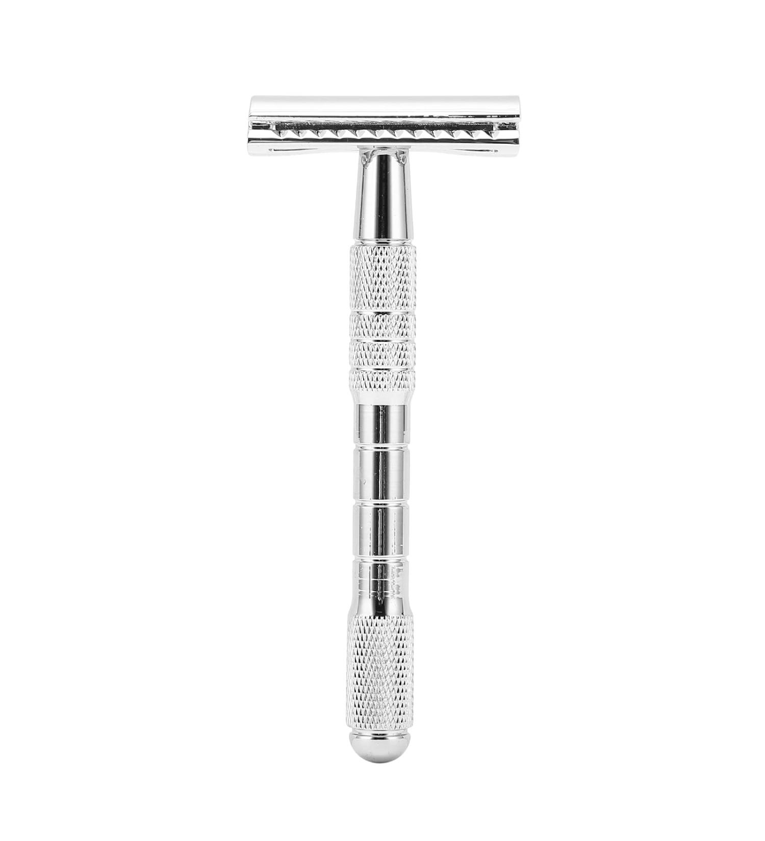 Professional Double Edge Manual Razor - Classic Non-Slip Reusable Men's Safety Razor | Washable Old-Fashioned Hand Razor for a Smooth Shave - Buy Online on GoSupps.com