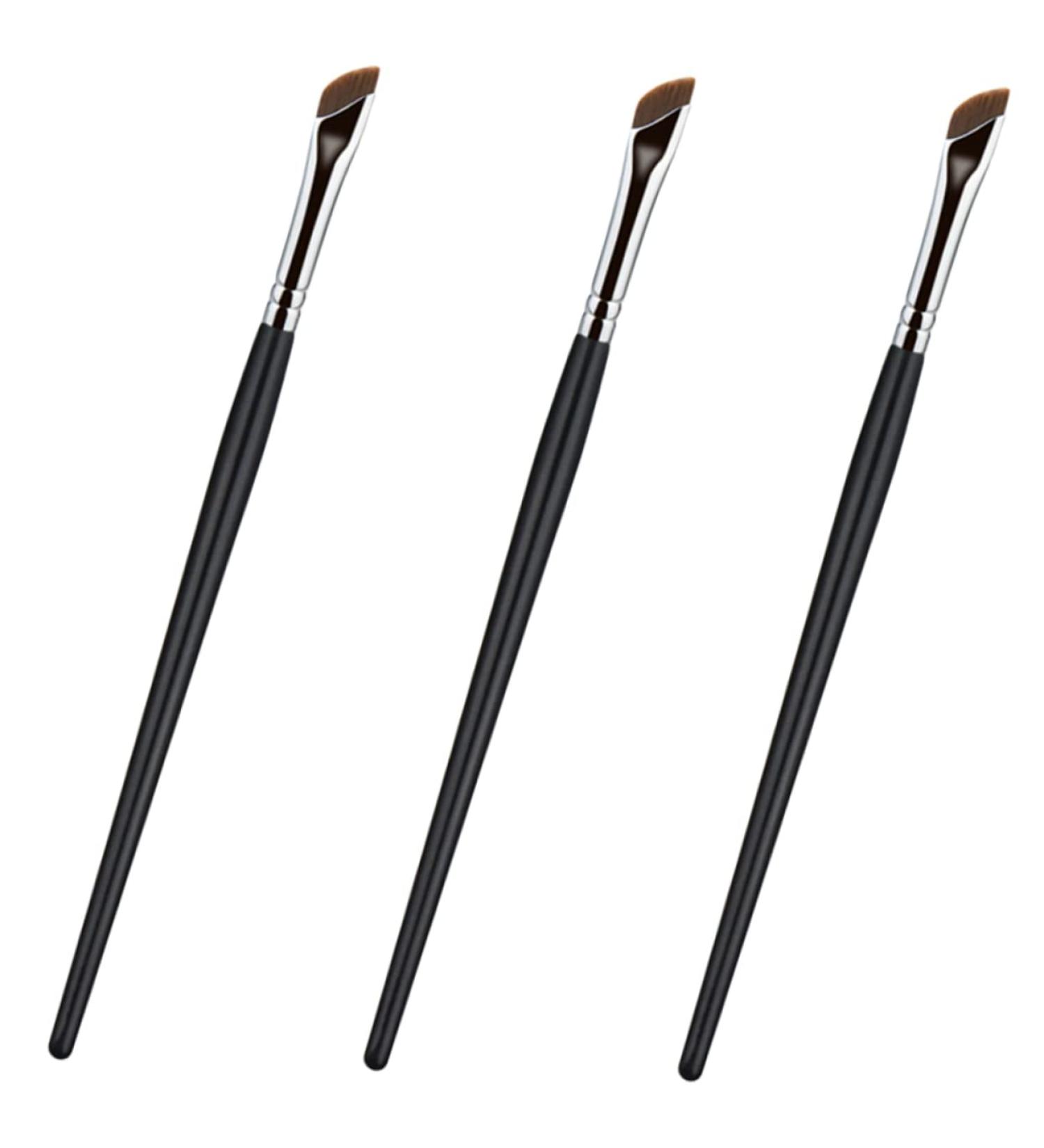 Healeved 3pcs Eyebrow Brush Concealer Brush under Eye Eyeliner Applicator Thin Precision Eyeliner Brush Wood - Buy Online on GoSupps.com