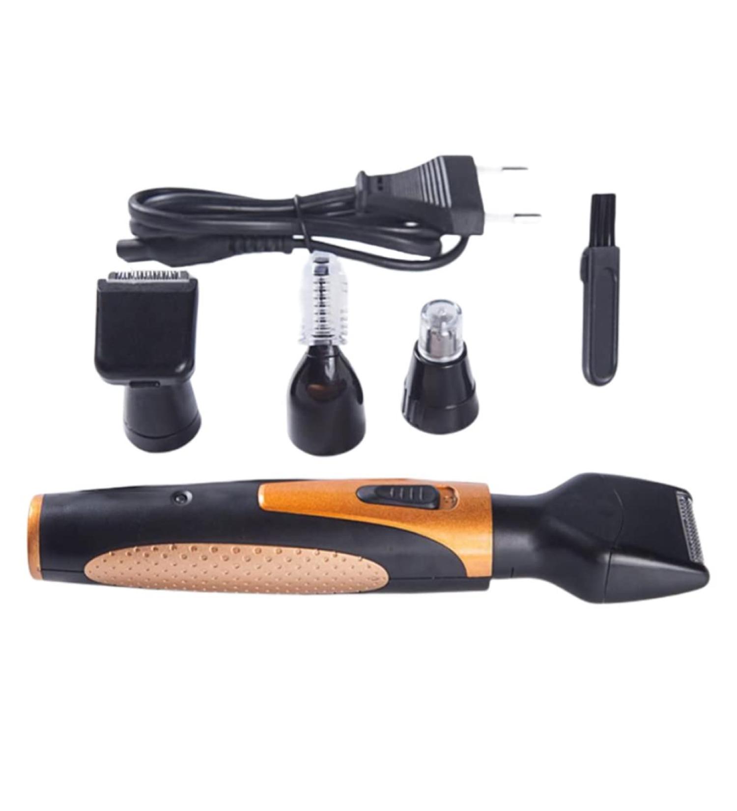 4-in-1 USB Rechargeable Nose Hair Trimmer | Facial Hair Shaver & Eyebrow Beard Remover - Shop Internationally - Buy Online on GoSupps.com