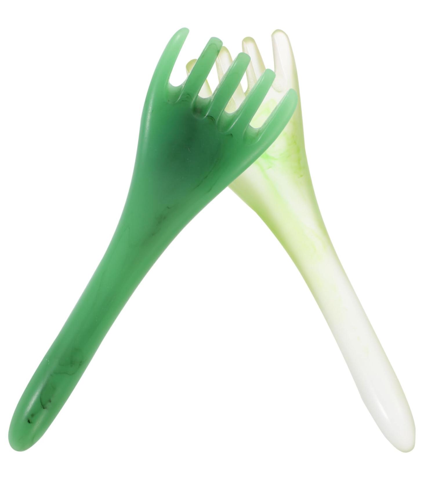 Nolitoy Gua Sha Face Massage Tools - Set of 2 Five-Claw Facial Scraping Rods for Neck & Scalp - Green Skin Care Massager - Acupuncture Pencil 16.5x5.5x3cm - International Shipping Available - Buy Online on GoSupps.com