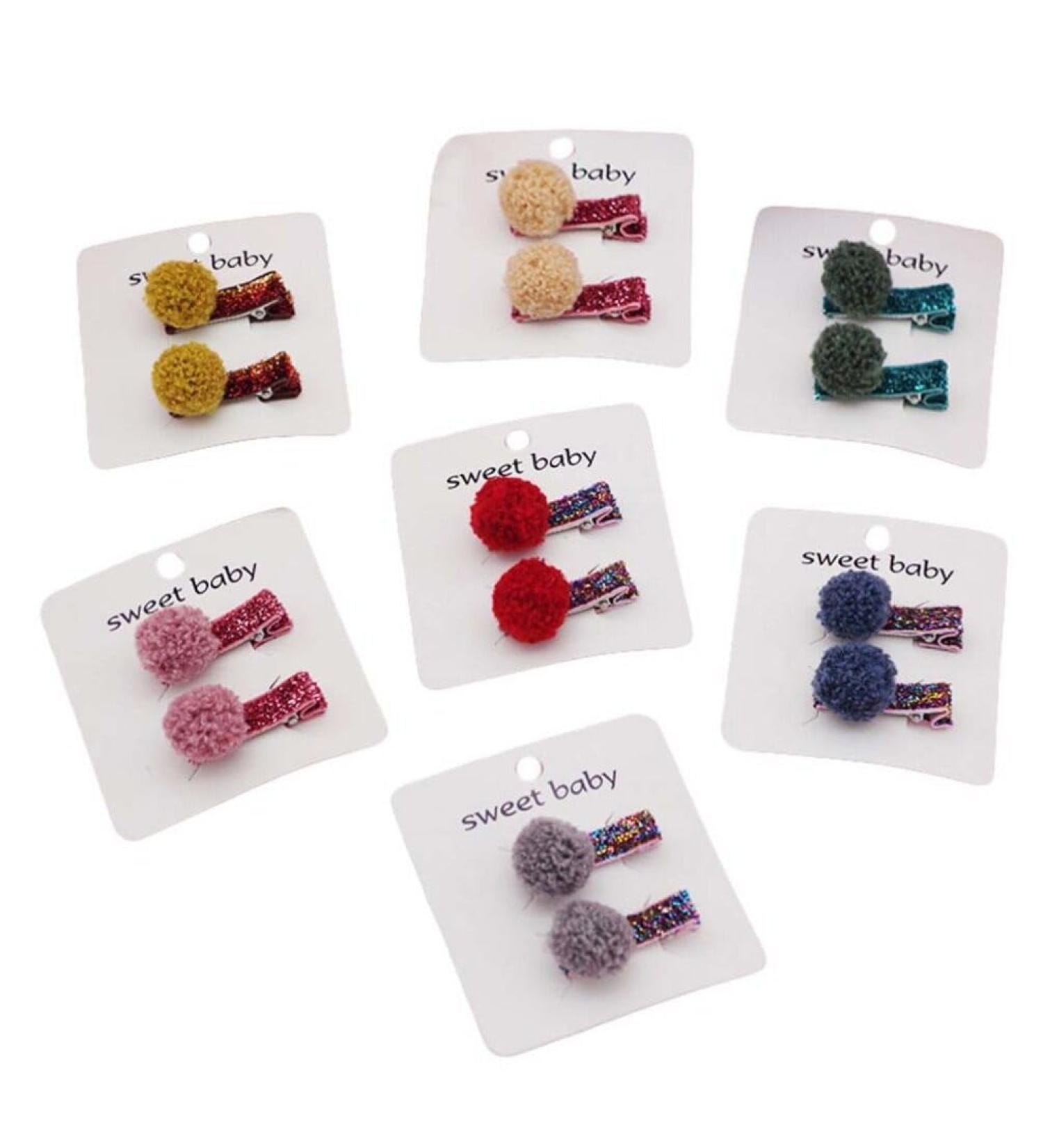 minkissy 7 Pairs hair clips barrettes for blue hair accessories Princess Bow Hair Clips Hairpin costume princess Cloth Hairpin hair accessories hair barrettes
