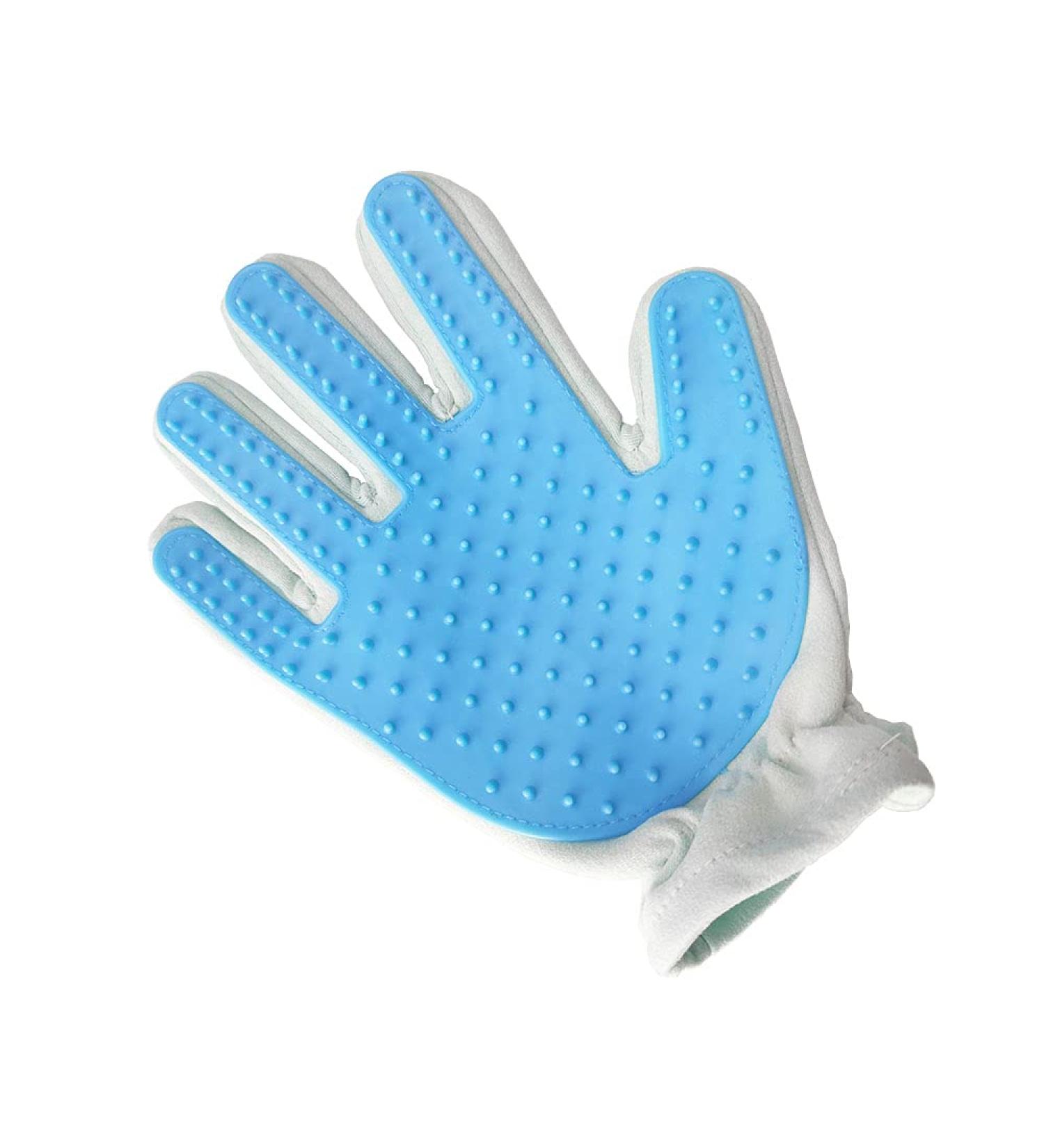 Pet Grooming Glove for Dogs & Cats - Depilation Bathing & Massage Brush - Fur Care & Cleaning Glove for Pet Care - Buy Online on GoSupps.com