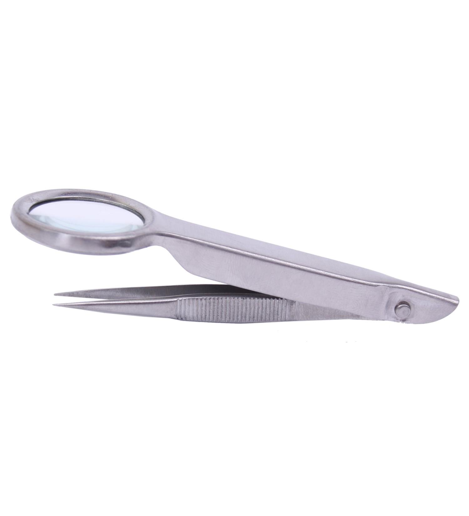 Magnifying glass tweezers Niro 3 Solingen