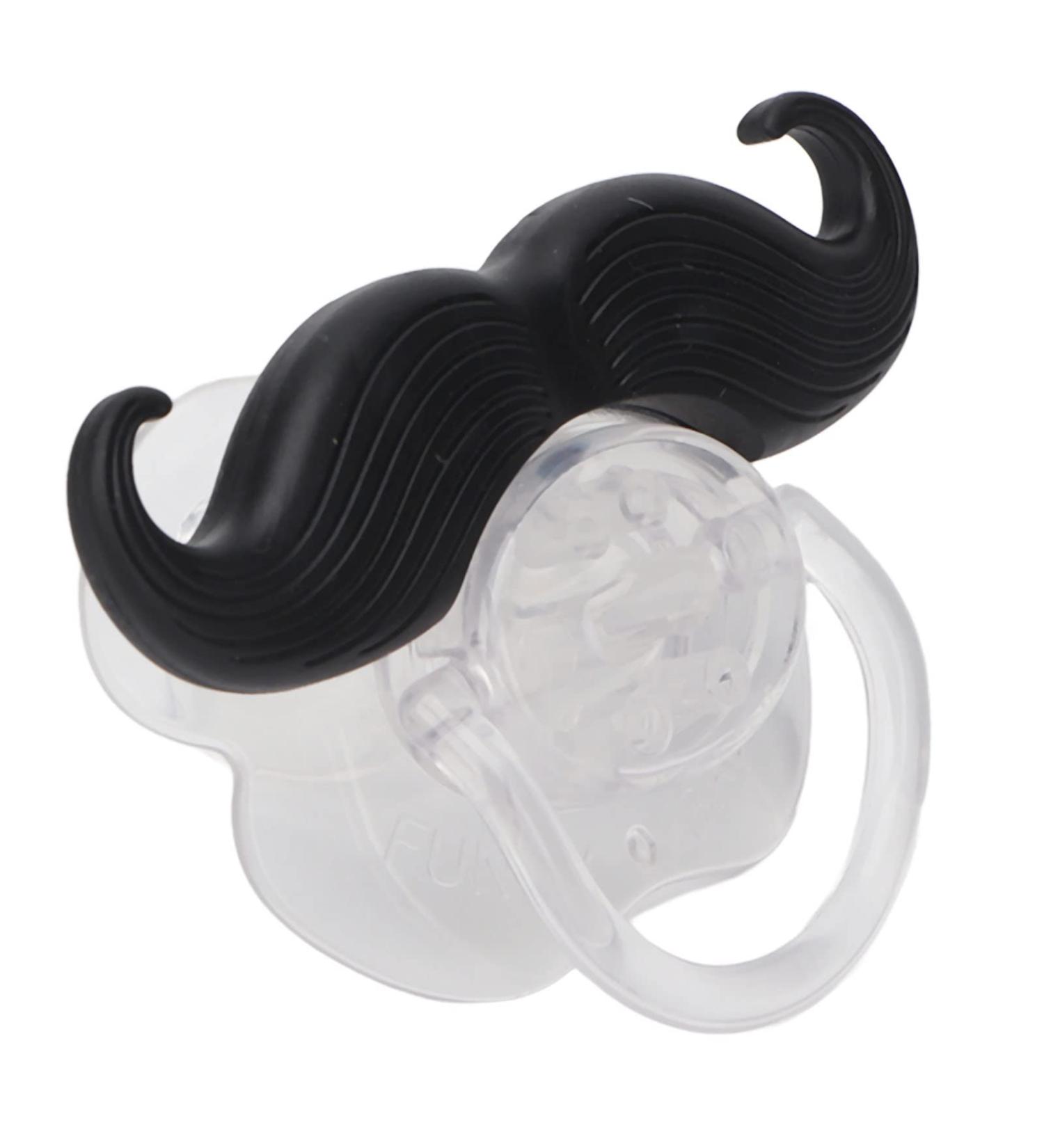 Zjchao Funny Mustache Baby Pacifier - Food-Safe Silicone for Newborns Perfect for Boys & Girls | International Shipping - Buy Online on GoSupps.com