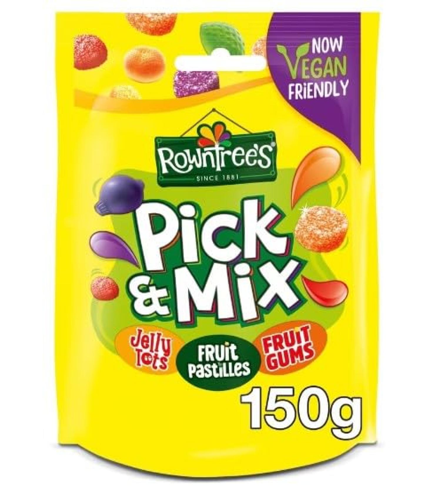 3 x Rowntree's Pick & Mix Sweets Sharing Bag 150g Delicious Tasty And Twisty Treat Gift Hamper For Birthday Christmas Easter Sold By Kidzbuzz