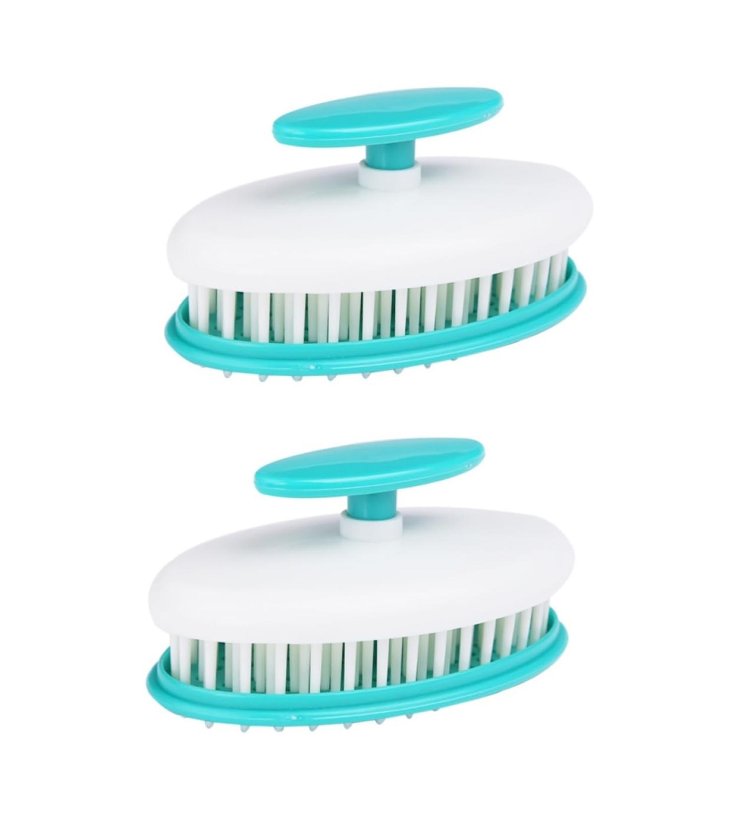 Magiclulu Scalp Massager Hairbrush - 2-Pack Shampoo Brush for Hair Washing & Scalp Care - Green - Buy Online on GoSupps.com