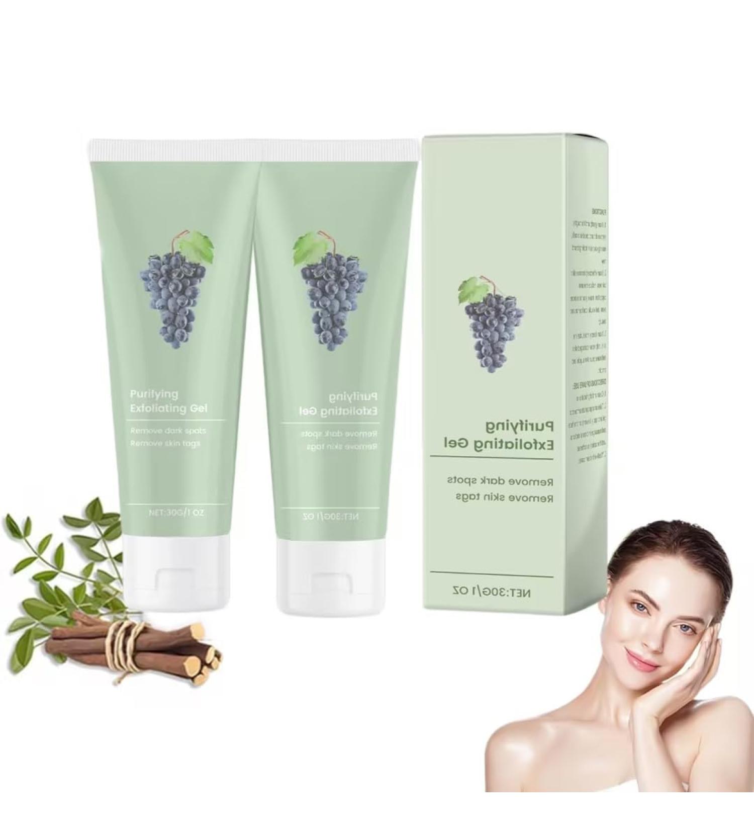 Purifying Exfoliating Gel Professional Purifying Exfoliating Gel Natural Exfoliating Gel for Deep Cleansing and Moisturizing Cleanses Skin Give Exfoliating Gel Suitable for All Skin Types (2PC 30g) - Buy Online on GoSupps.com