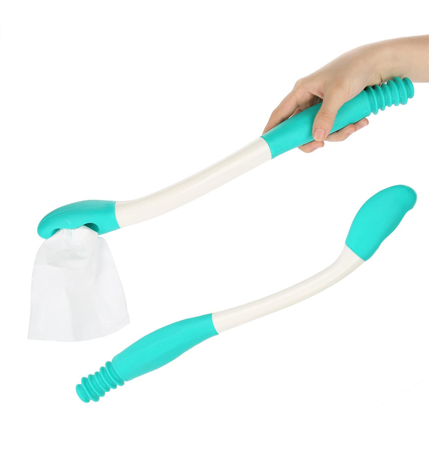 Toilet Aids Tools Bottom Wiper Long Reach Comfort Wipe Tool Self Assist Bathroom Bottom Buddy Toilet Aid Wiper for Limited Mobility Elderly Pregnant Disabled Limited Mobility - Buy Online on GoSupps.com