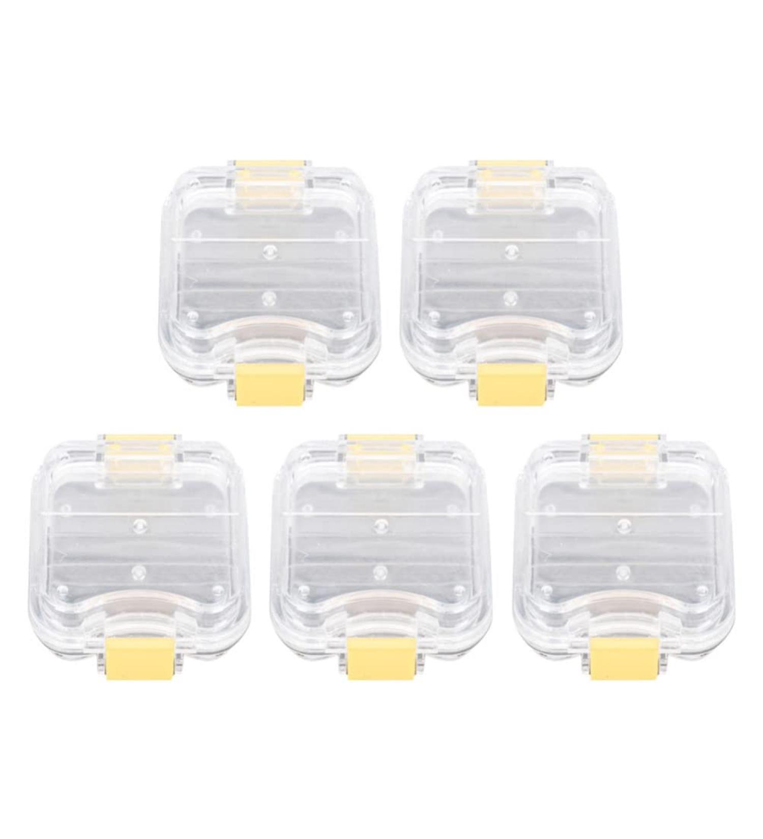 EXCEART 5pcs Membrane Tooth Boxes - Transparent Denture Storage Boxes with Latch - Buy Online on GoSupps.com