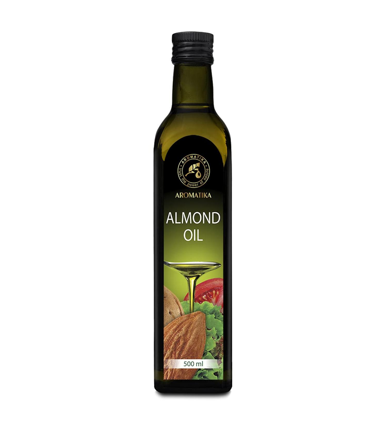 Fair Oil Almond Oil 500ml - Vegan Food Oil for Roasting Grilling & Cooking - Italian Glass Bottle - High Heat Culinary Essential - Buy Online on GoSupps.com