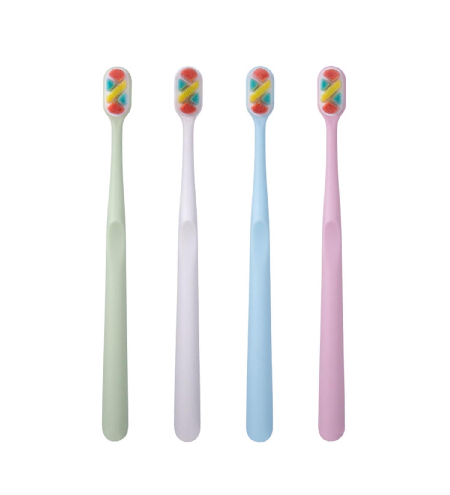 NGCG Extra Soft Toothbrush for Sensitive Teeth - Gentle Bristles Gum Care Multicolored Sea Waves Design for Adults - Buy Online on GoSupps.com