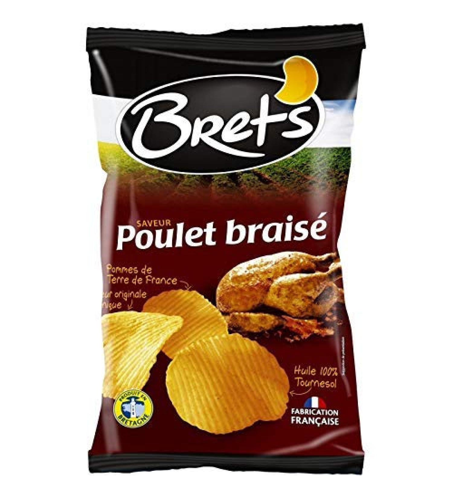BRET'S - Braised Chicken Flavor Chips 125G - Pack of 2 - best offer - Buy Online on GoSupps.com