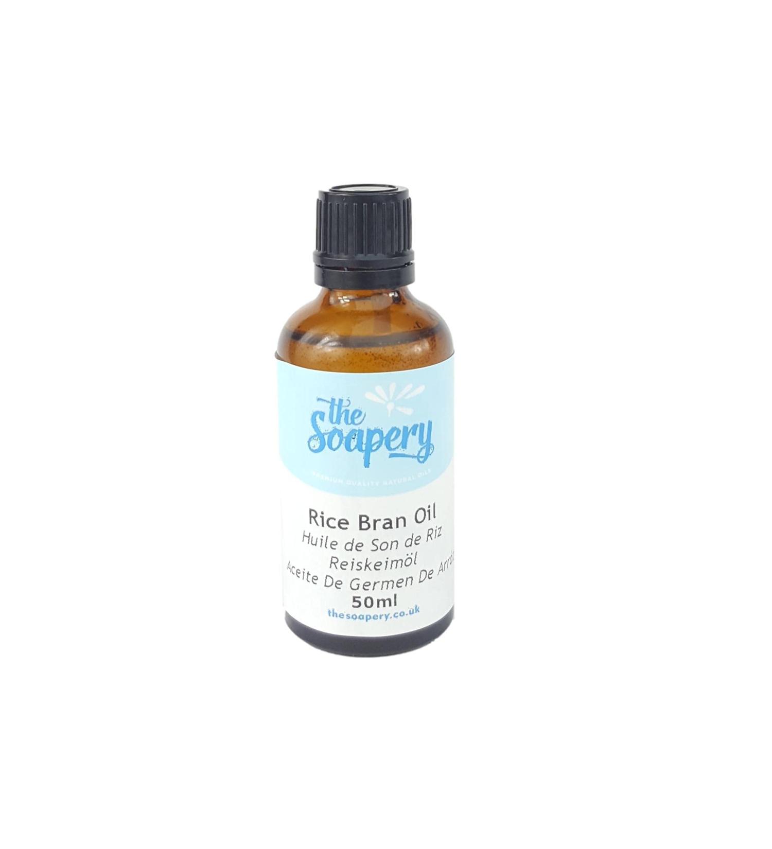 Huile de son de riz raffin e 50 ml 100 % pure et naturelle Huile de support pour massage et soin de la peau