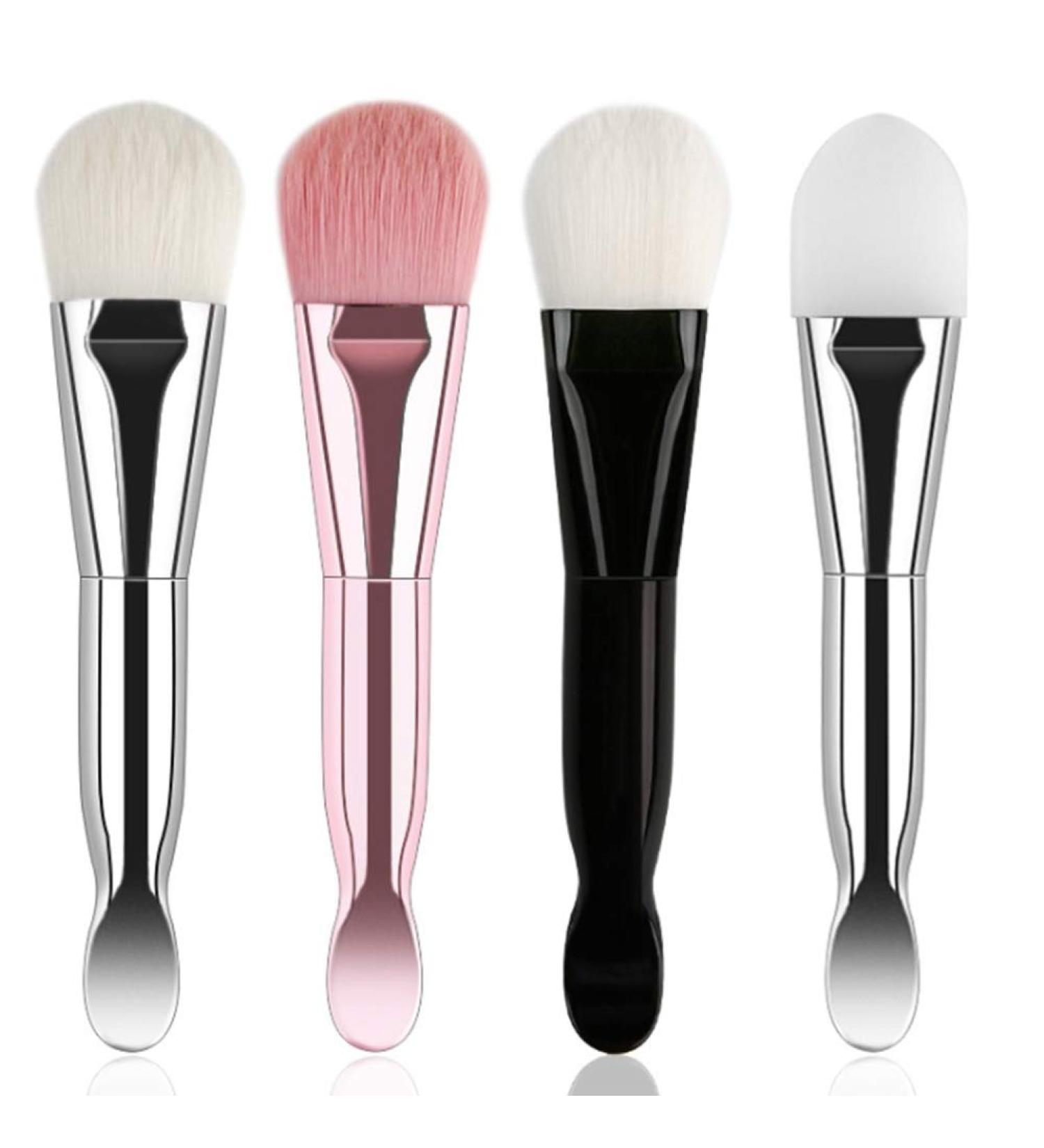 Desikixudy Double-Ended Makeup Brushes Soft Bristle Silicone Brush Face Mask Brush Diy Mud Stirring Skin Cosmetic Mixing Tools - Buy Online on GoSupps.com