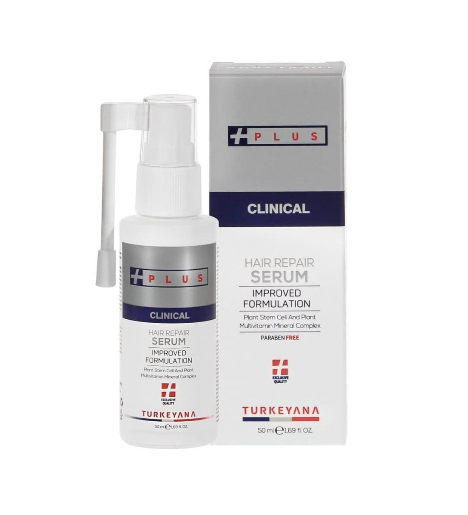 Turkeyana Plus Clinical Hair Repair Serum - Enhance Hair Regrowth & Revitalize Scalps | Natural Vegan Plant Stem Cells Biotin & Keratin - 1.69 fl Oz - Buy Online on GoSupps.com