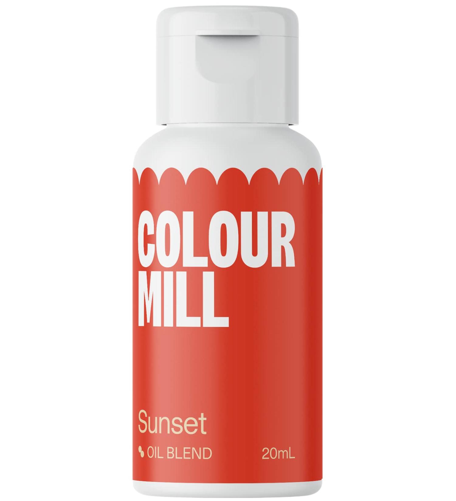 Color Mill Oil Blend Food Coloring - Sunset 20ml for Chocolate Fondant Cupcakes & Baking - Premium Oil-Based Food Colors - Buy Online on GoSupps.com