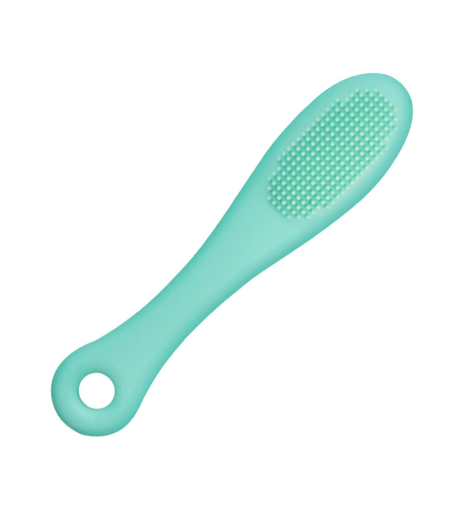Cat Chin Brush - Grooming Chin Scrubber Soft Chin Brush | Non-Slip Cleaning Brush Finger Multifunctional Pet Supplies for Cats Green - Buy Online on GoSupps.com
