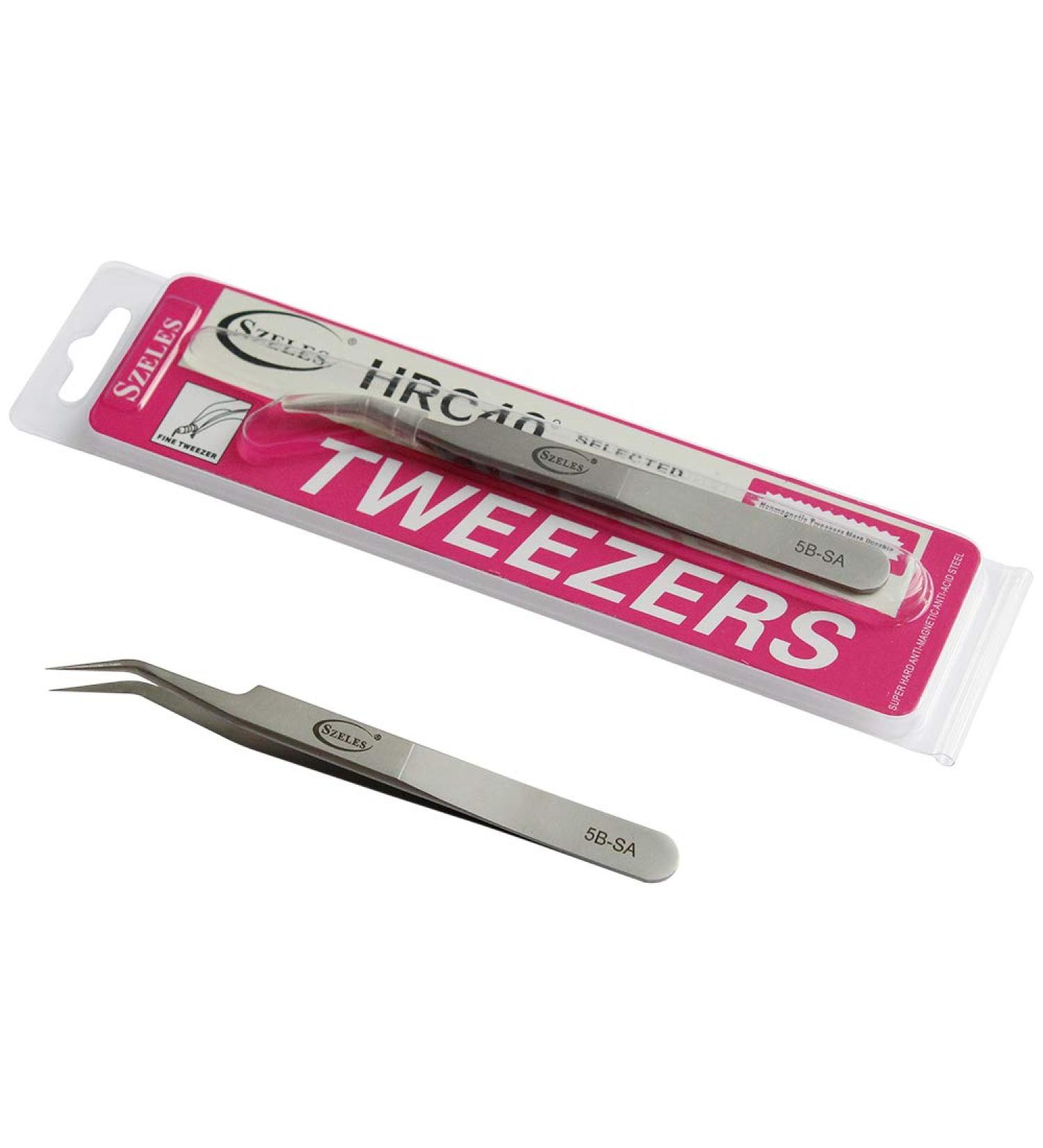 Vetus Volume Tweezers (5B-SA) - Stainless Steel Curved Pro Beauty Eyelash Extension Tool - Buy Online on GoSupps.com