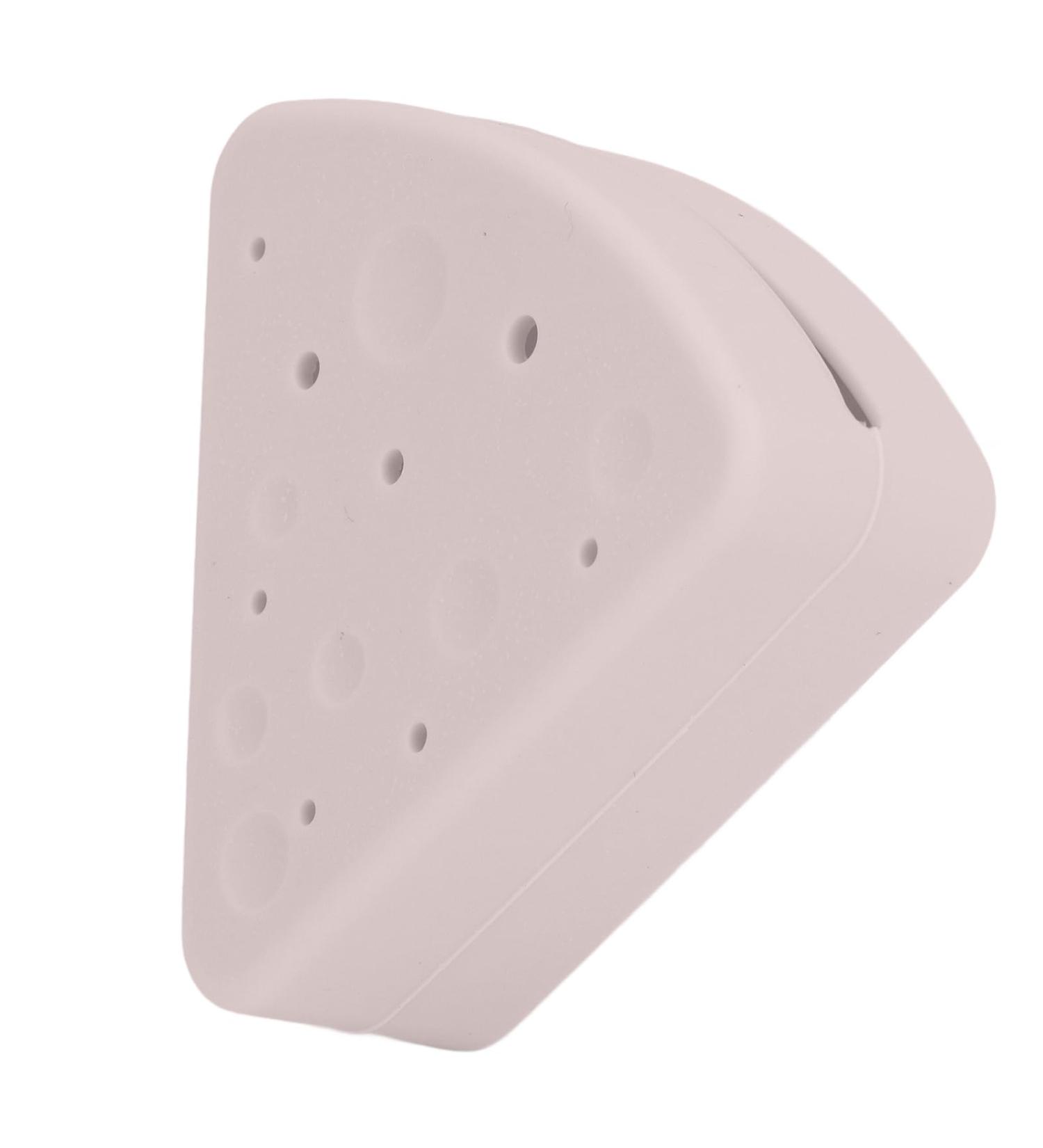 Powder Puff Holder Convenient Triangular Powder Puff Storage Box with Smooth Opening and Dustproof for Home Travel (Chocolate Color) - Buy Online on GoSupps.com