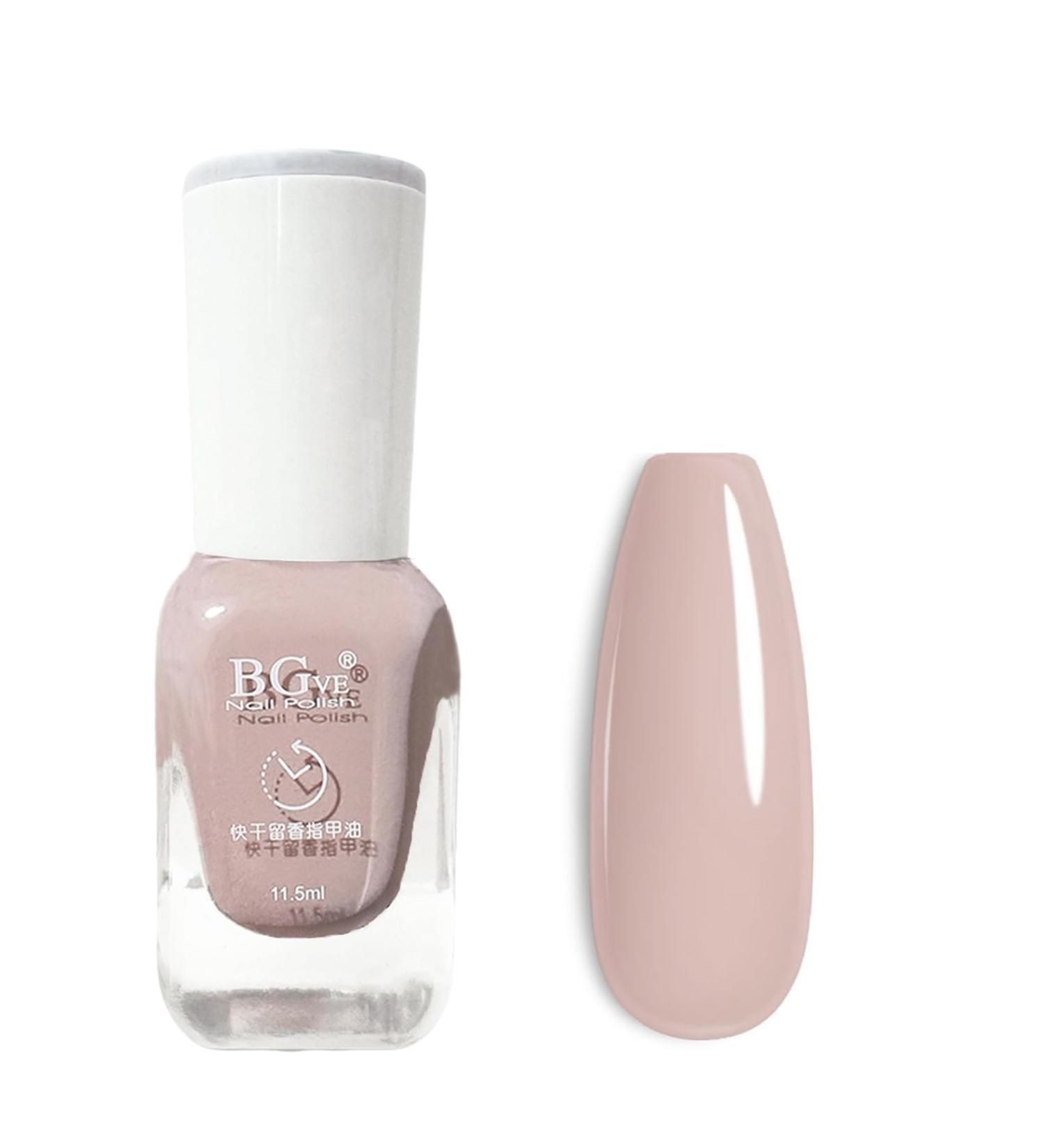 Nude Nail Polish French Nail Varnish Quick Dry & Long Lasting Nail Gel Non-Toxic Water Based Neutral Gel Nail Polish - No Need UV Nail Paint for DIY Nail Art Manicure at Home 11.5ML(Nude) - Buy Online on GoSupps.com