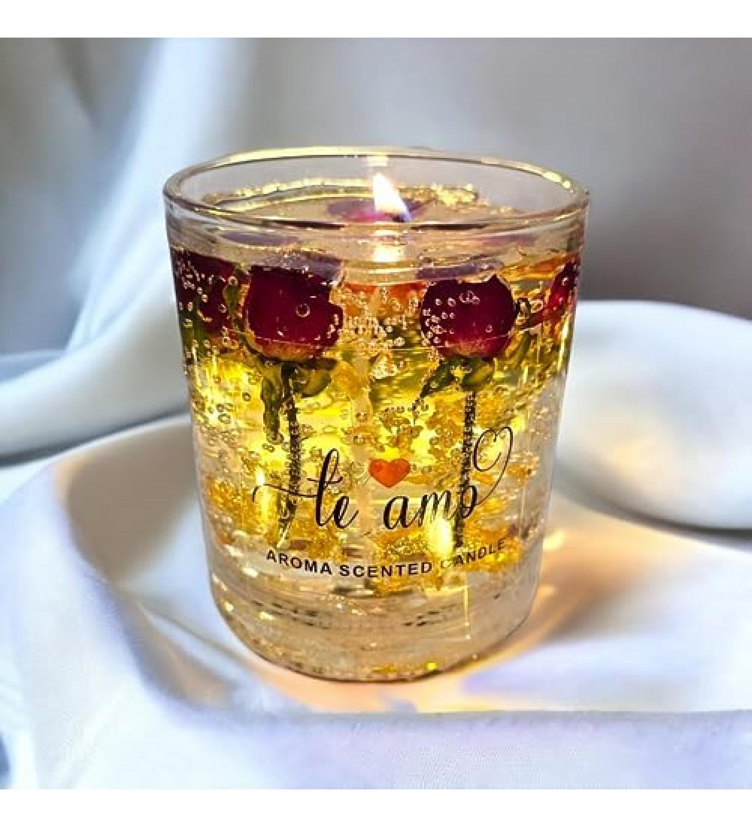 Luxury Scented Valentine Candle Set | Rose Jelly Aromatherapy Candles | Perfect Valentine's Day Gift - Buy Online on GoSupps.com