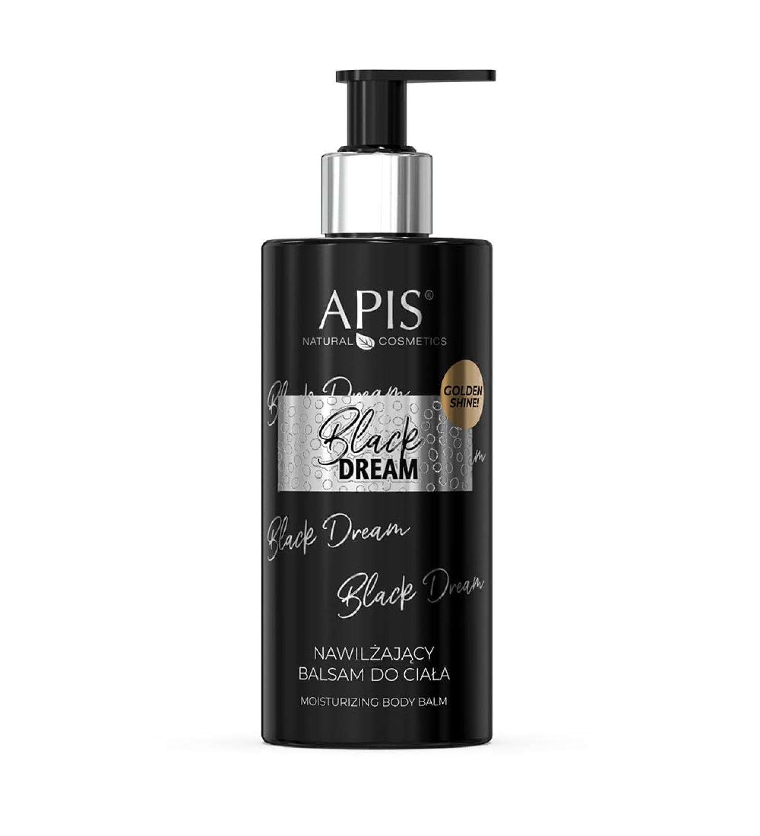 Apis Natural Cosmetics APIS Black Dream Moisturizing Body Balm with Aloe Mango Flax & Cherry | Fragrance Line & Hydrated Skin | 300ml
