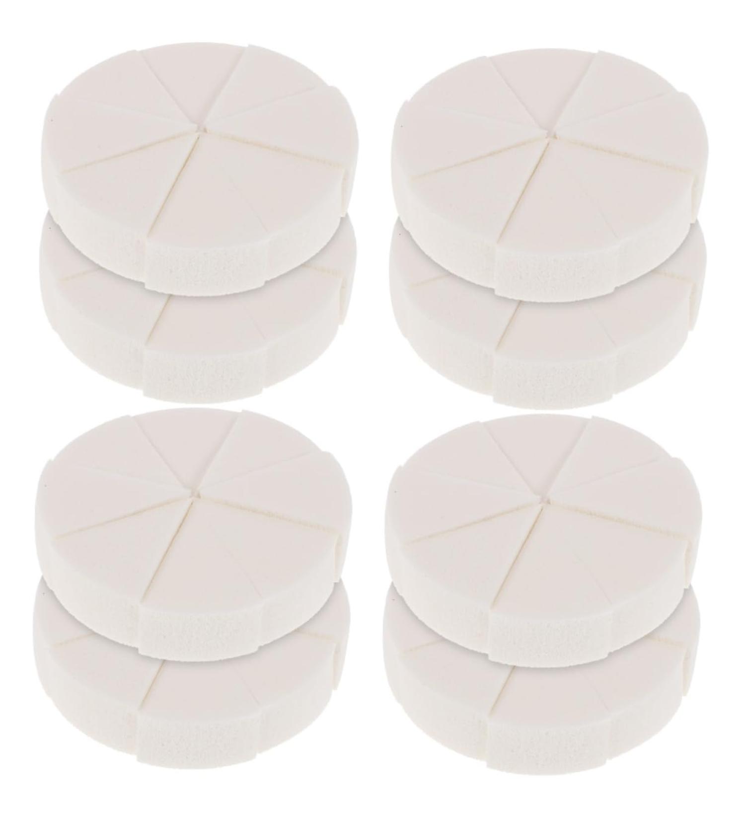 POPETPOP 8 Sets Triangular Sponge Puff Portable Mini Cosmetic Wedge Finger Puff Body Sponge Facial Pads Sponges Makeup Puff Wet and Dry Cotton Pad White Girl Emulsion - Buy Online on GoSupps.com