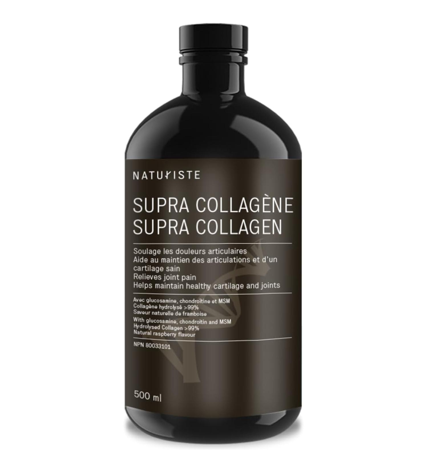 Supra-Collagen- 5000mg - Extra strong formula - Hydrolized collagen - Chondroitin and MSM - Collagen liquid skin - Glucosamine for joints - Liquid collagen supplements - Inflammation supplements - 500ml - Buy Online on GoSupps.com