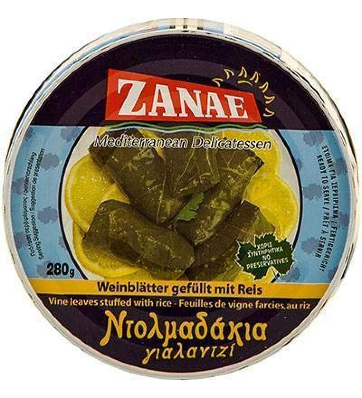 Grape Leaves stuffed with rice (zanae) 280g by Zanae