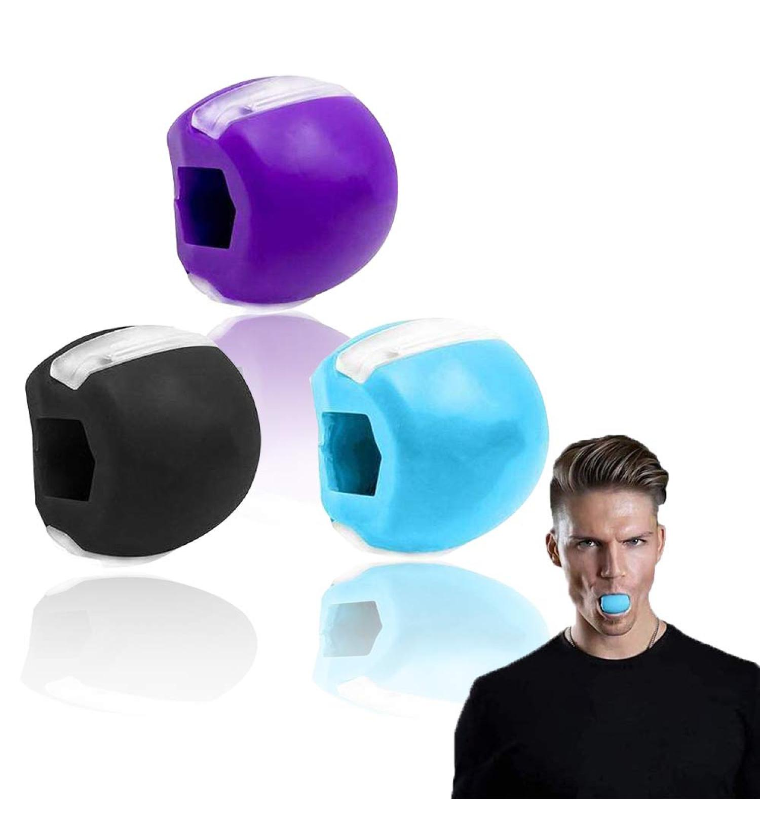 Jaw Trainer & Exerciser Set - 3 Pieces for a Beautiful Jawline | International Shipping Available - Buy Online on GoSupps.com