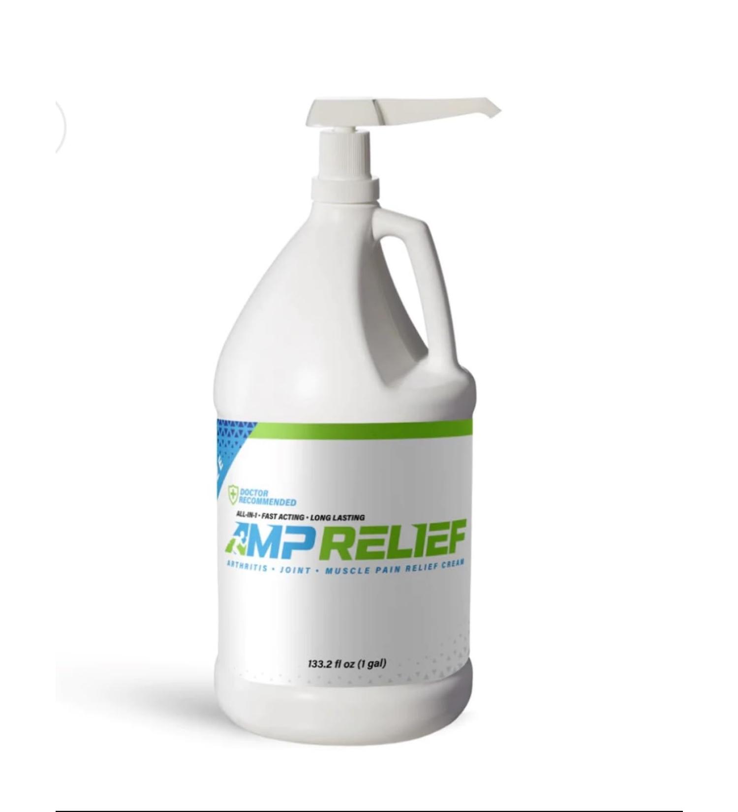 Cream - All Natural Topical Pain Cream with Arnica Boswellia Eucalyptus and Menthol (1 Gallon) Blue/Green