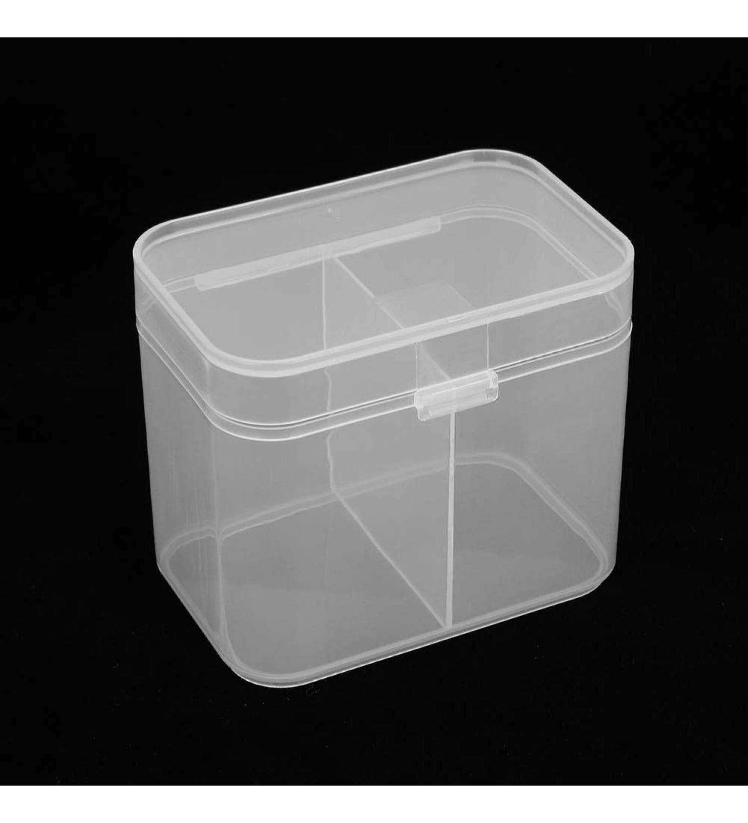 Yosoo 2 Grids Nail Art Cotton Pads Organizer Storage Box (2 Pcs) - Efficient & Stylish Solution for Nail Care - Buy Online on GoSupps.com