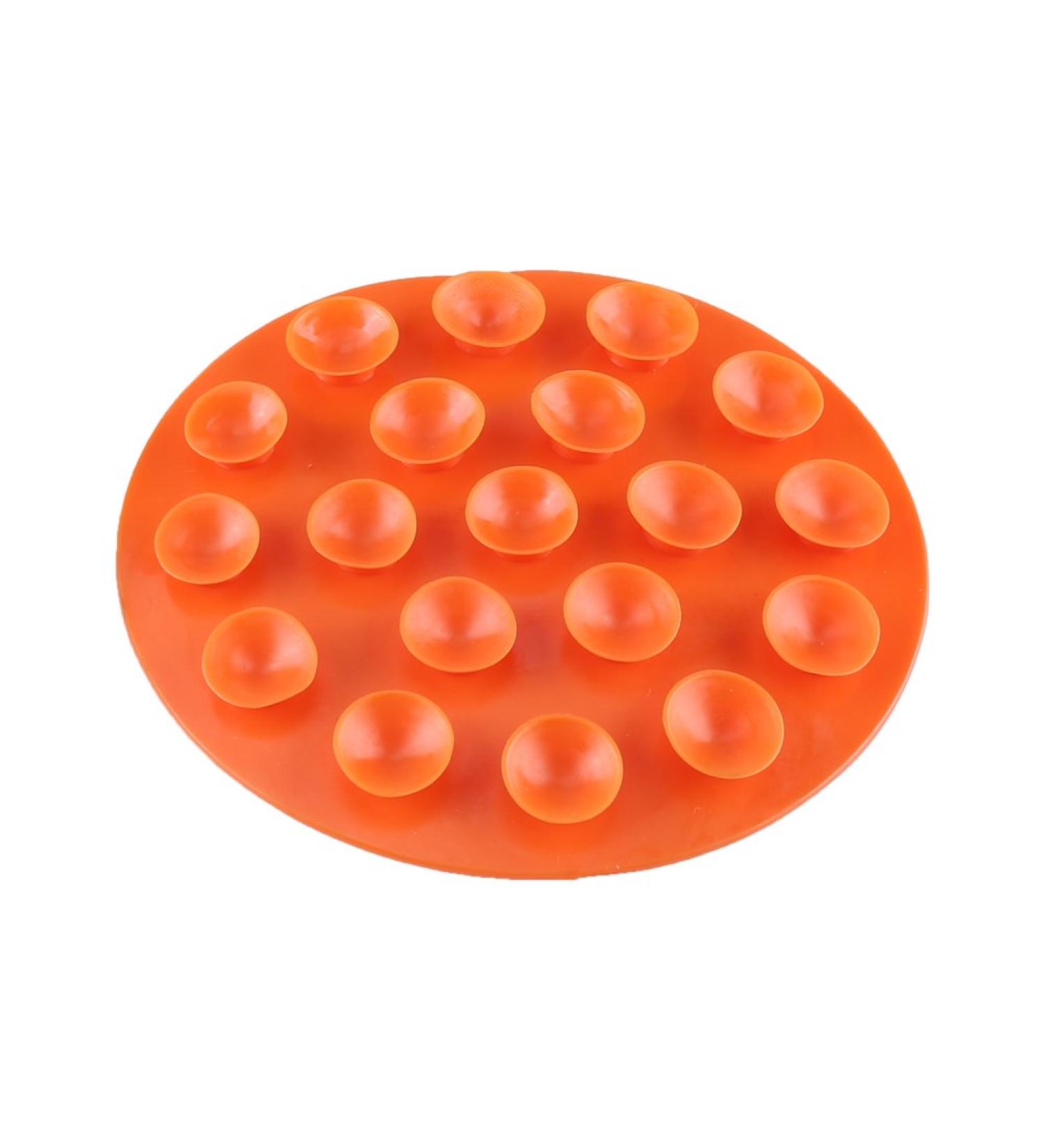 Anti-Slip Placemat  Baby Creative Tableware Sucker Toddlers Double-Sided Bowl Plate Cutlery Stationary Pad for Infant Kids Children Feeding(Orange)