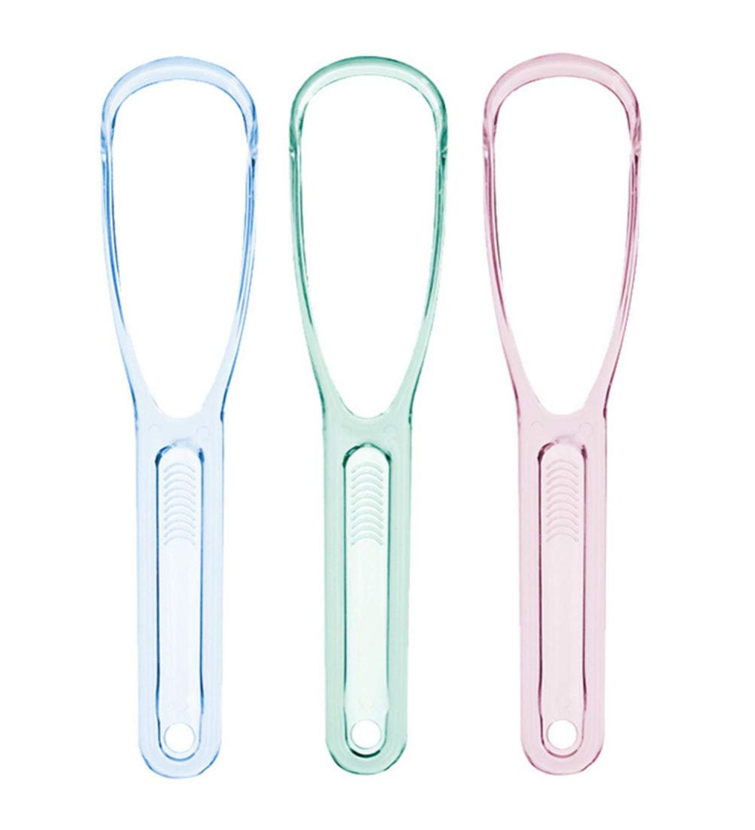 3-Pack Tongue Scrapers for Bad Breath - Effective Tongue Cleaning Tools for Fresh Breath - Buy Online on GoSupps.com