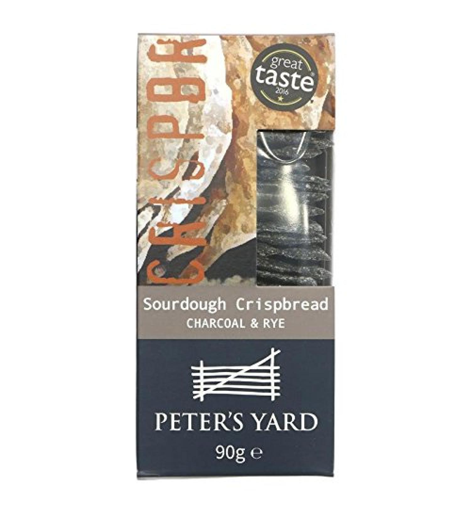 Peter's Yard | Charcoal & Rye Crispbread | 1 x 90g