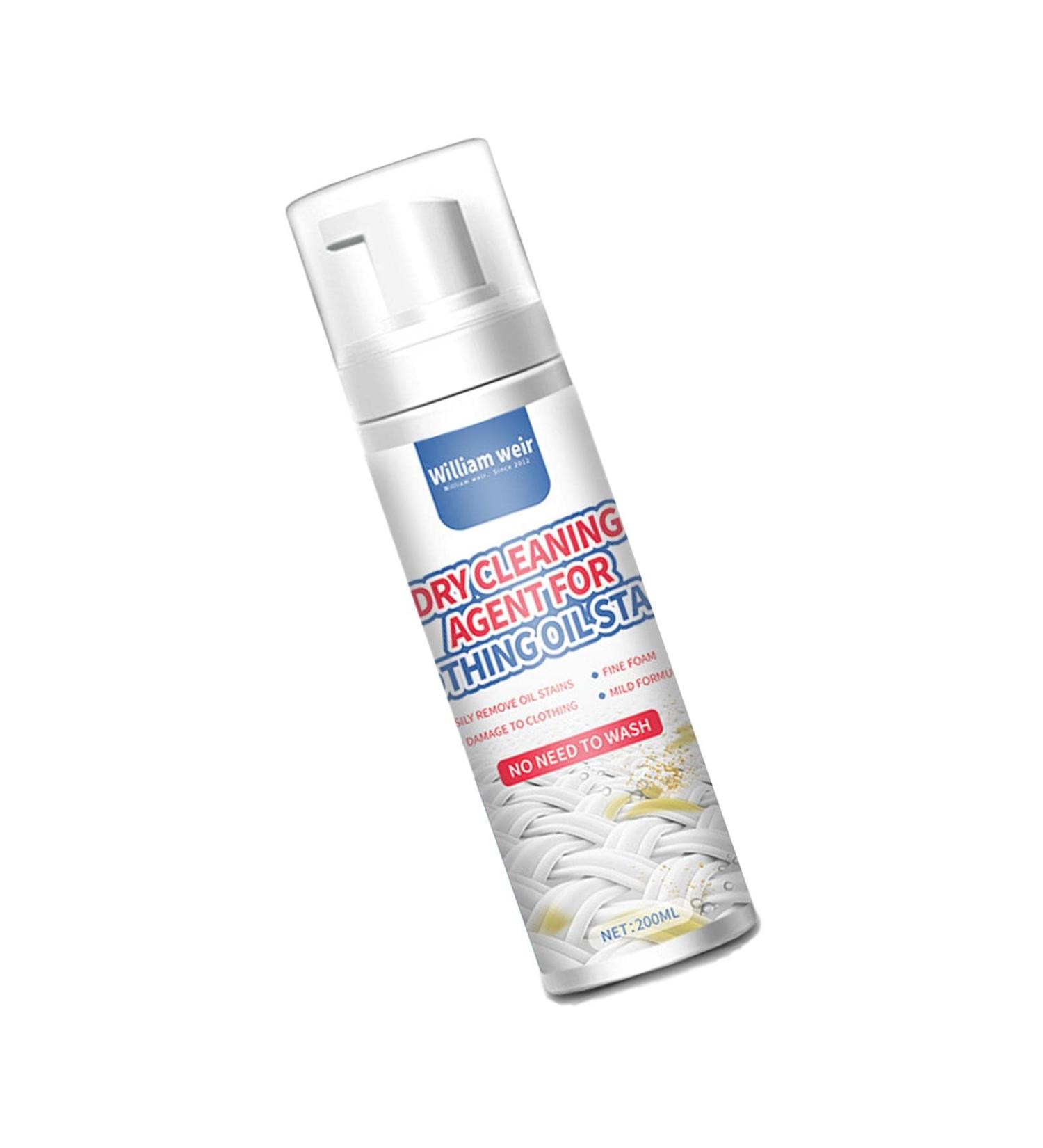 Dry Stain Remover for Clothes - Dry Cleaner Cleaning Fluid for Laundry Stain Removal Oil Stains Eliminator & Eraser Cleaning Fluid Agent Spray for Clothing Makeup Food Drink Stains 200ml - Buy Online on GoSupps.com