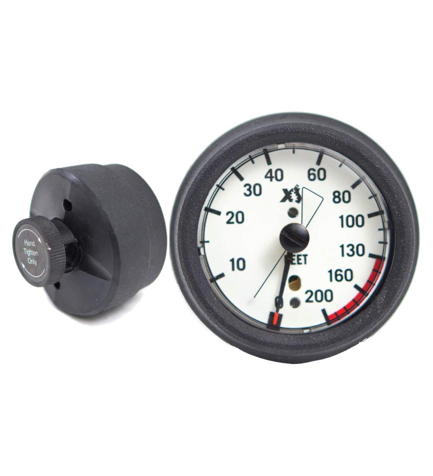 XS Scuba Hose Mounted Depth Gauge Metric