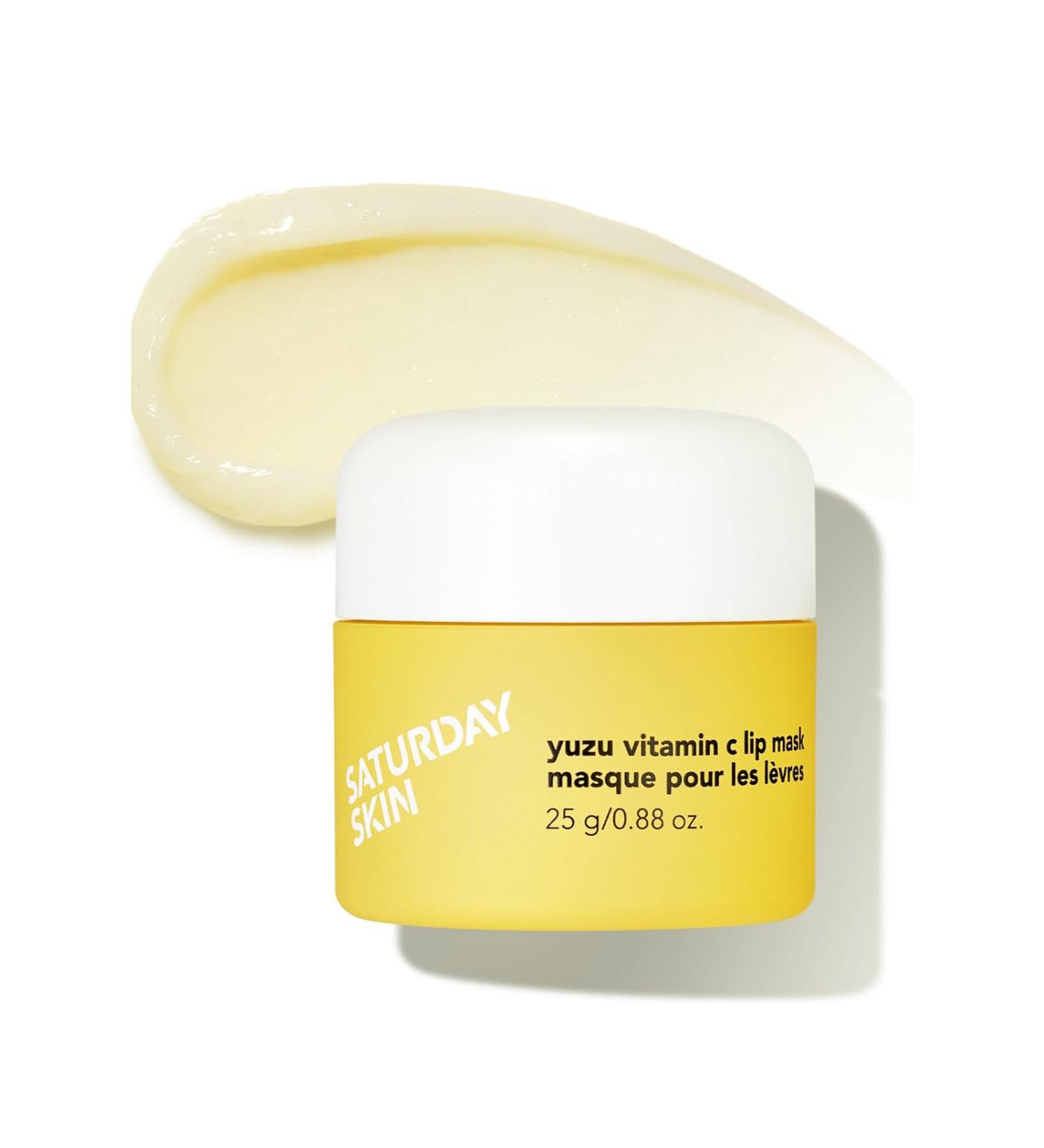Saturday Skin Yuzu Vitamin C Lip Mask - Overnight Hydrating Balm for All Skin Types | Vegan Non-Sticky & Cruelty-Free - Buy Online on GoSupps.com