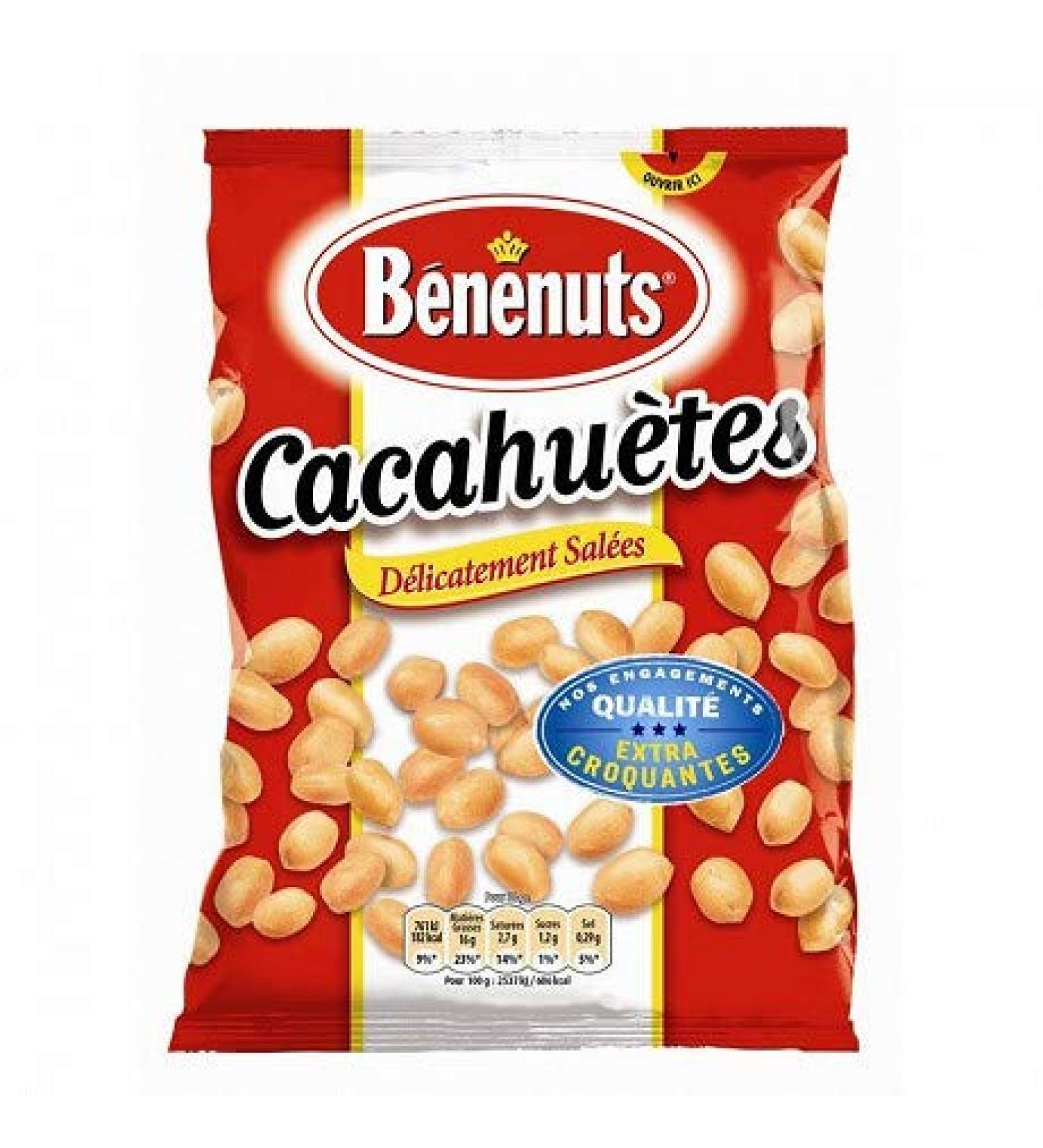 BÉNÉNUTS - Roasted Salted Peanuts 410G - Pack of 4 - Free Shipping