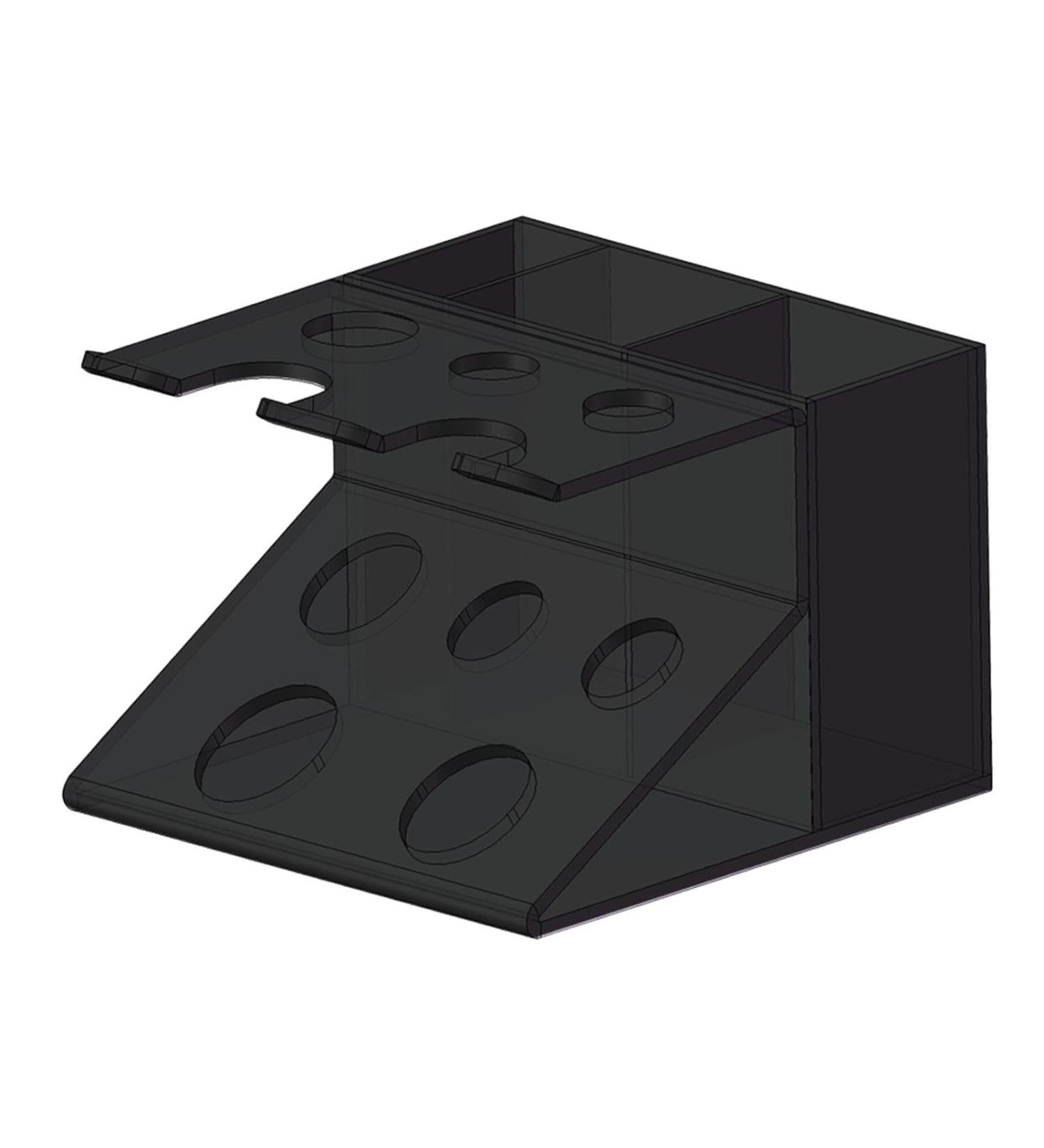 Lovive Multifunctional Black Razor Holder & Bathroom Organizer | Skin Care & Beauty Storage | Makeup Organizer - Buy Online on GoSupps.com