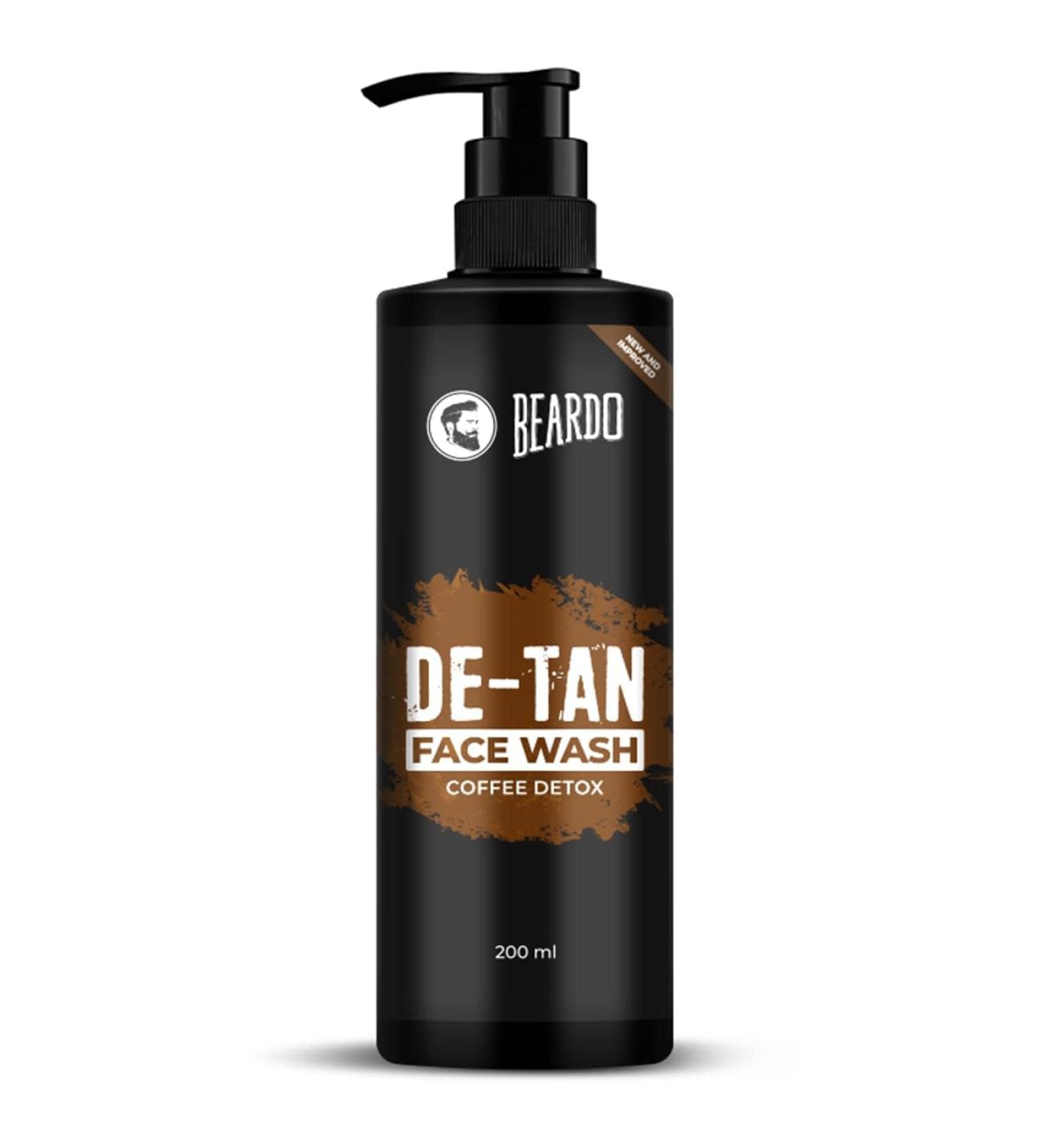 Be Ardo DeTan Face Wash for Men - Coffee & Aloe Vera | 200ml Natural Skincare - Buy Online on GoSupps.com
