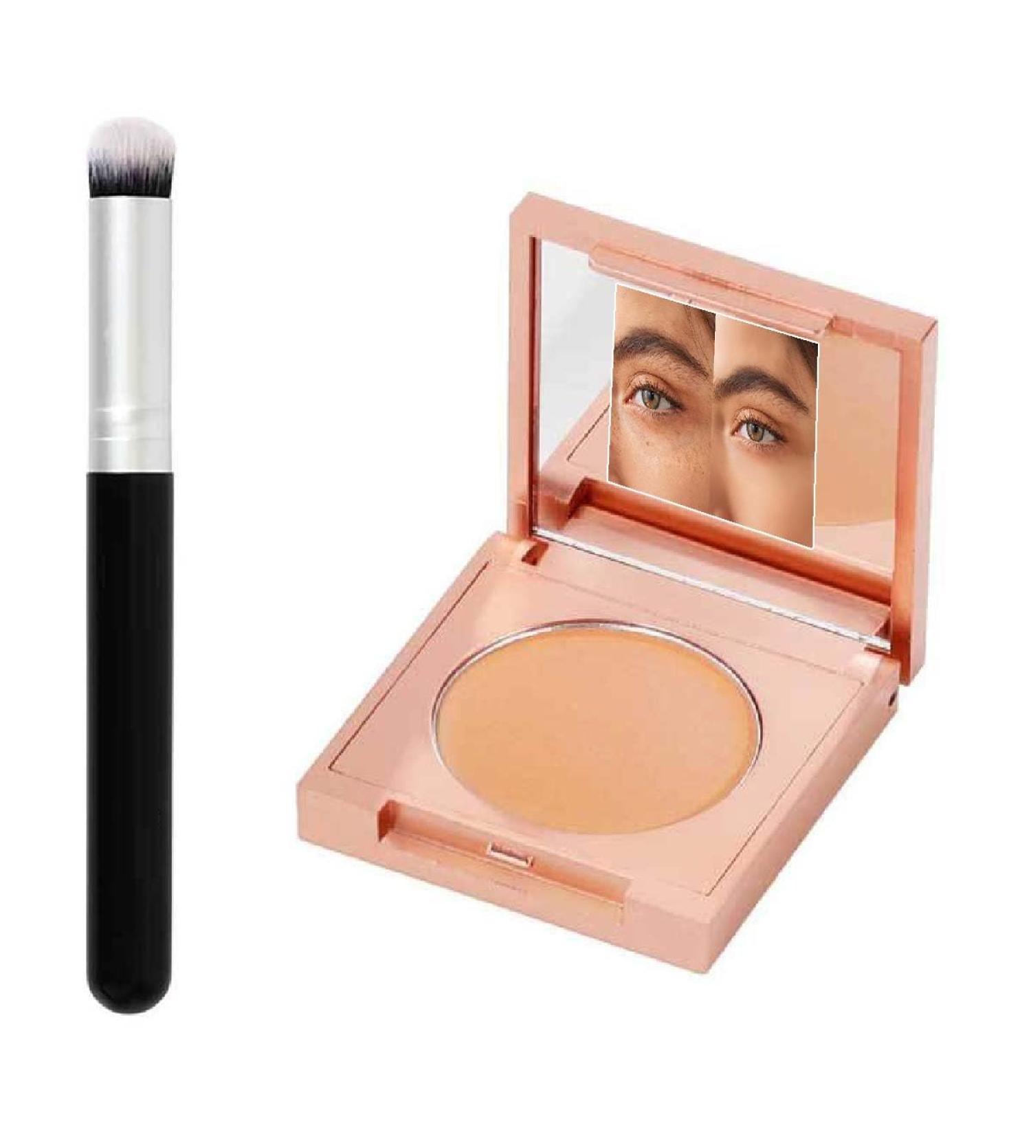 Argile Color E Cc Correcteur Contour Des Yeux Avec Pinceau Anti-Cernes Cr Me Correctrice Et Illuminatrice longue tenue imperm able et hydratant l g re couvrant les ridules et imperfections (Naturel) - Buy Online on GoSupps.com