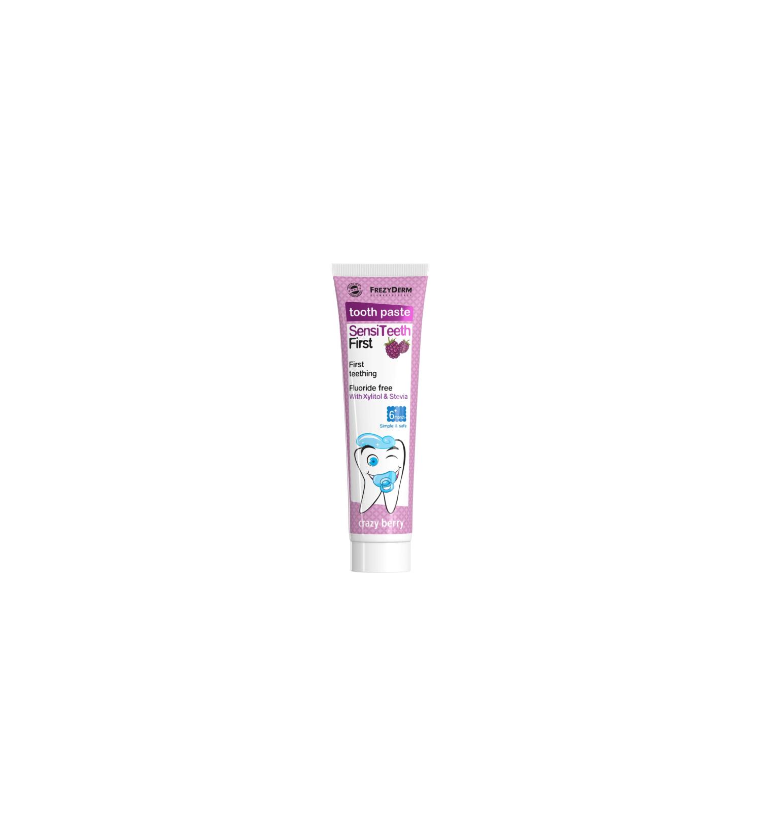 FREZYDERM DERMOCEUTICALS Sensiteeth First Toothpaste 40ml - Gentle Care for Baby's First Teeth | Buy Internationally - Buy Online on GoSupps.com