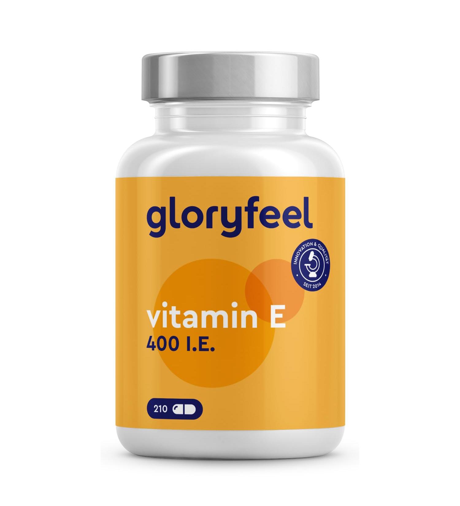 High-Dose Vitamin E 210 Capsules - 400 IE Bioactive - 7-Month Supply - Lab Tested - Made in Germany - International Shipping - Buy Online on GoSupps.com