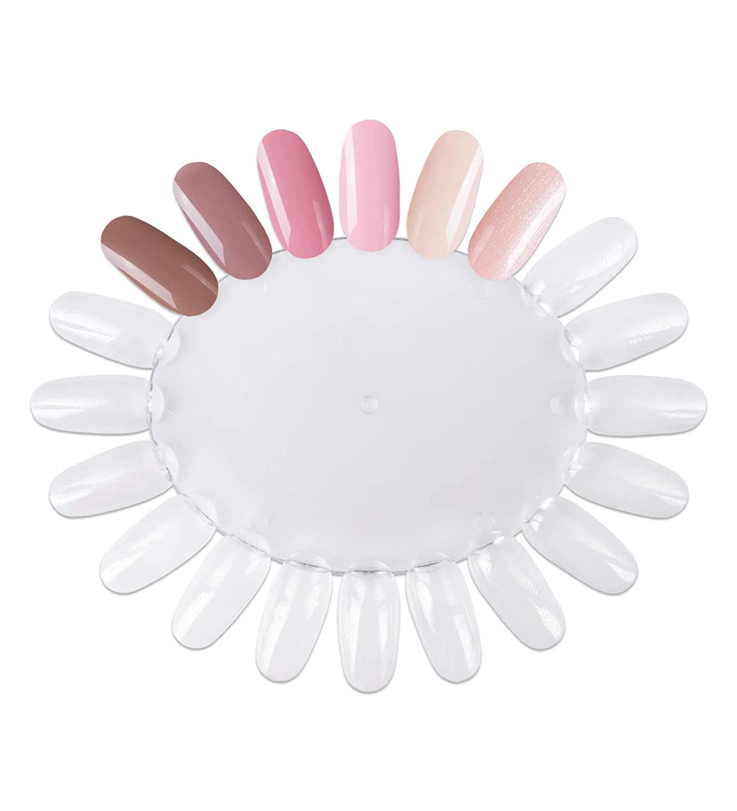 20Pcs Clear False Nail Swatches Wheels - Nail Polish Display for Manicure - Nail Art Color Show (20 Tips) - Buy Online on GoSupps.com