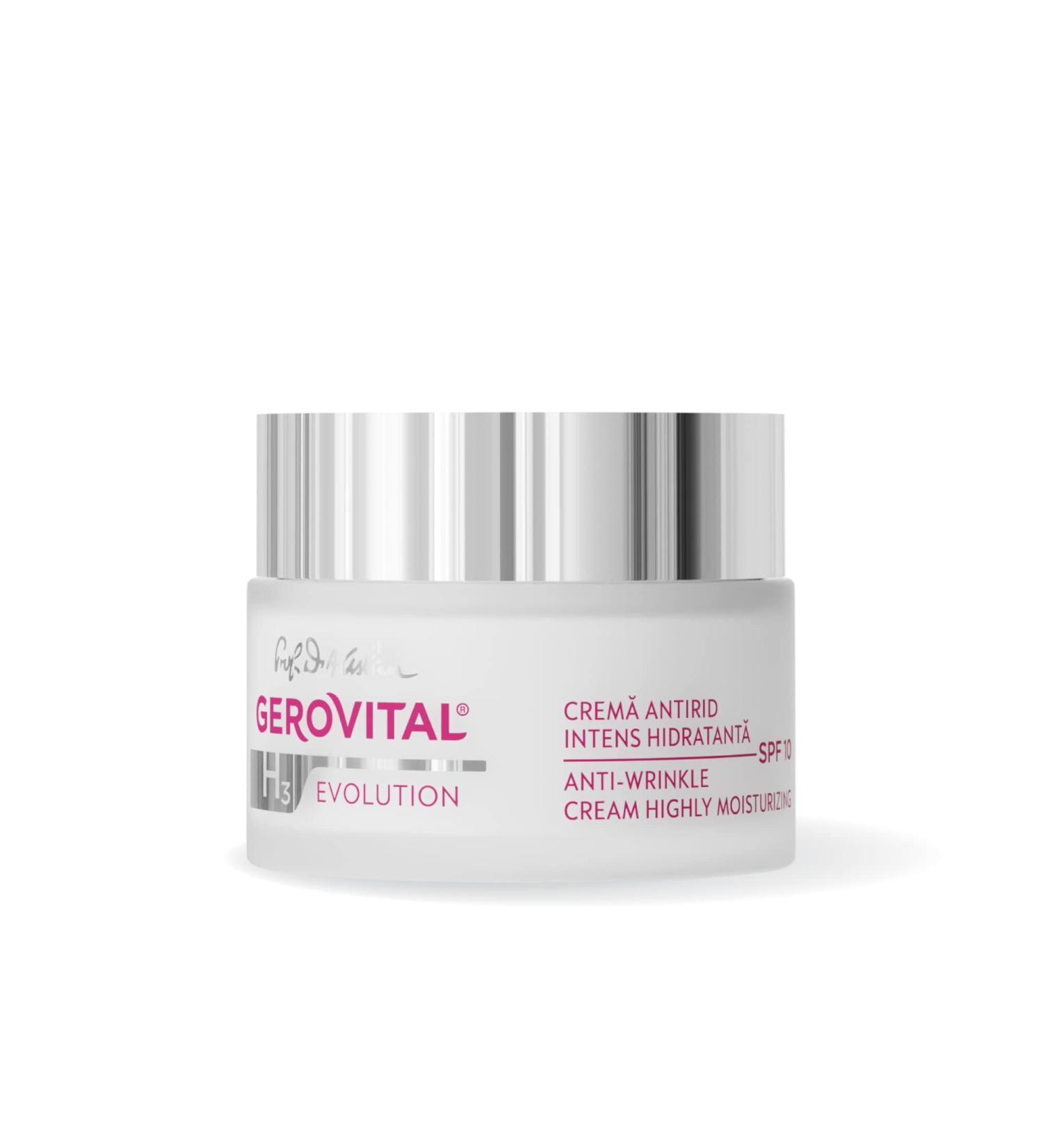 Intensely Moisturizing Anti-Wrinkle Face Cream with SPF 10 Lifting Effect Prevents Pigment Spots for Dry Dehydrated Mature Skin 50 ml - Buy Online on GoSupps.com