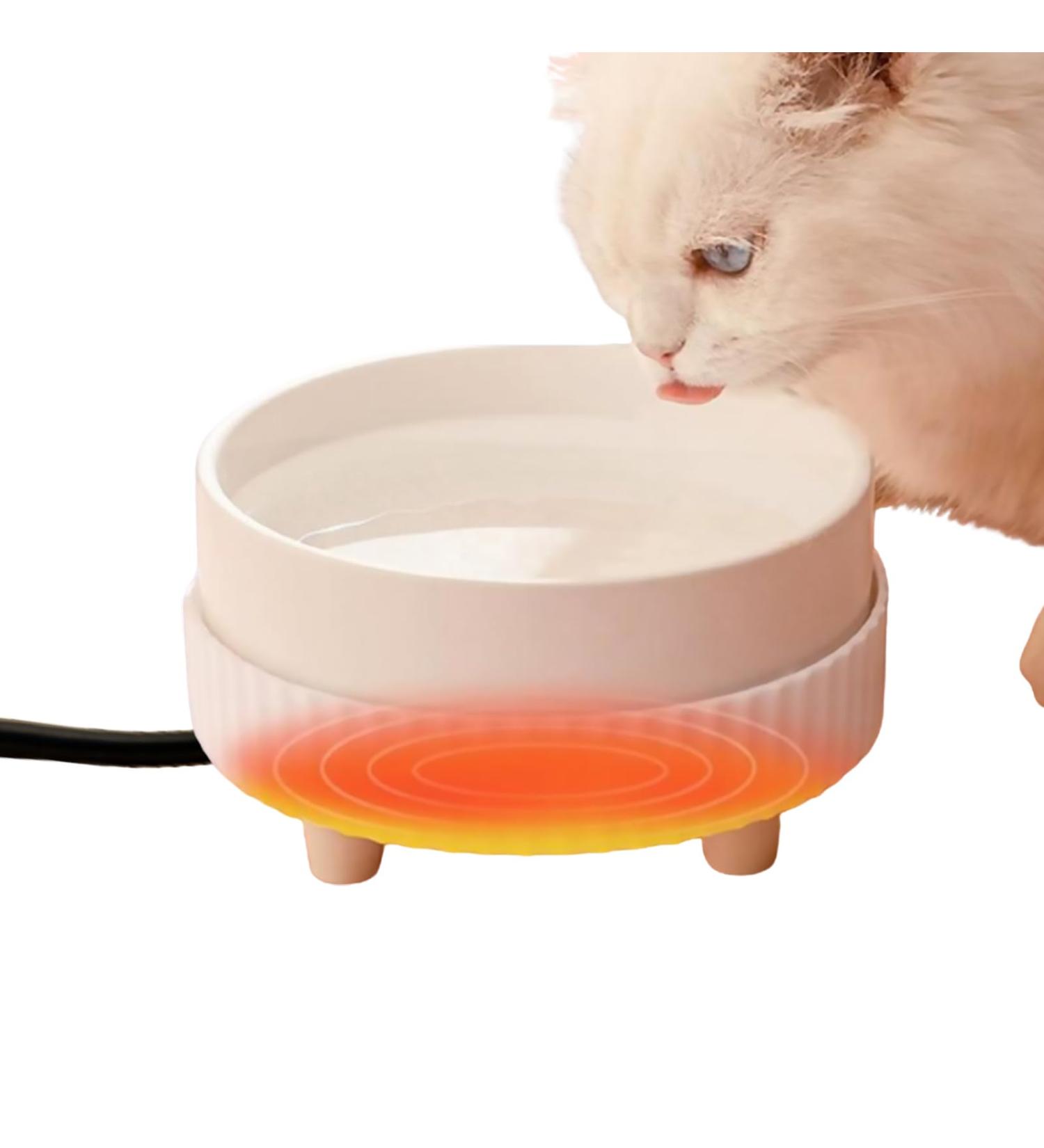 Heated Water Bowl for Pets | Thermal Water Bowl for Poultry Cats & Dogs | Automatic Thermostat for Winter | Best Heating Solution - Buy Online on GoSupps.com